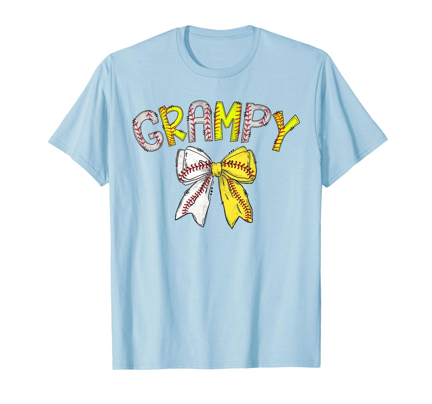 Grampy Both Half Baseball Softball T-Shirt - Fun Novelty Design for Adults - T-Shirt, Sweatshirt, Hoodie