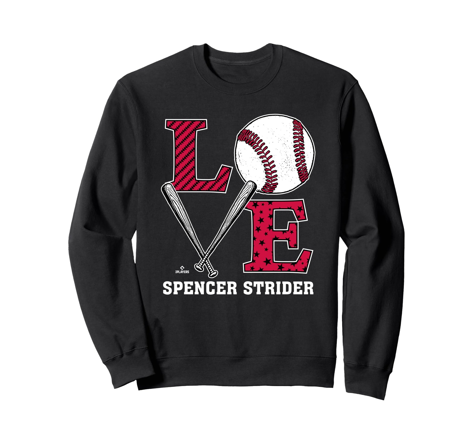Distressed Baseball Love Spencer Sweatshirt - Streetwear Style for Adults - T-Shirt, Sweatshirt, Hoodie