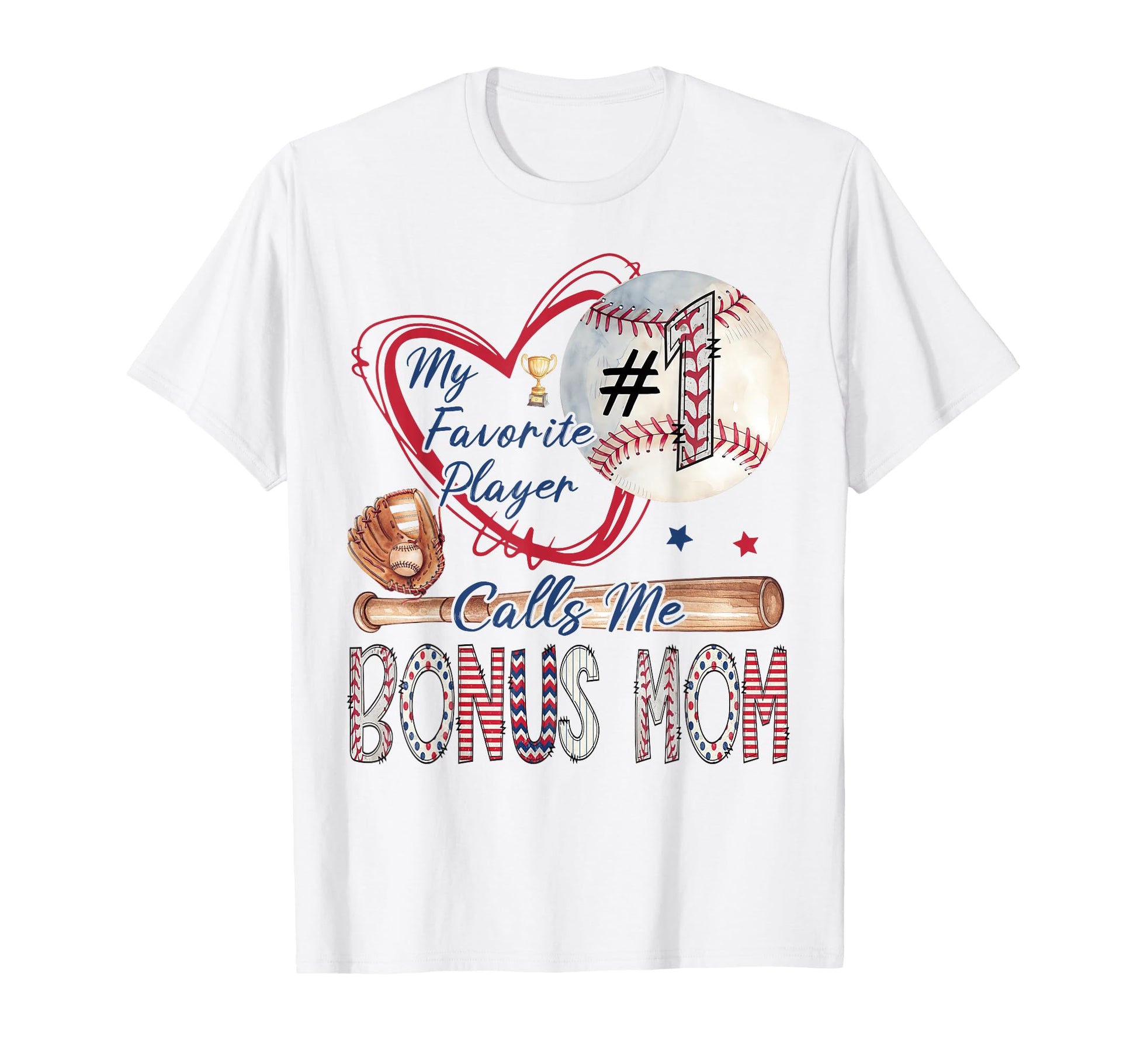 My Favorite Player Calls Me Bonus Mom T-Shirt - Minimalist Print Men Women - T-Shirt, Sweatshirt, Hoodie