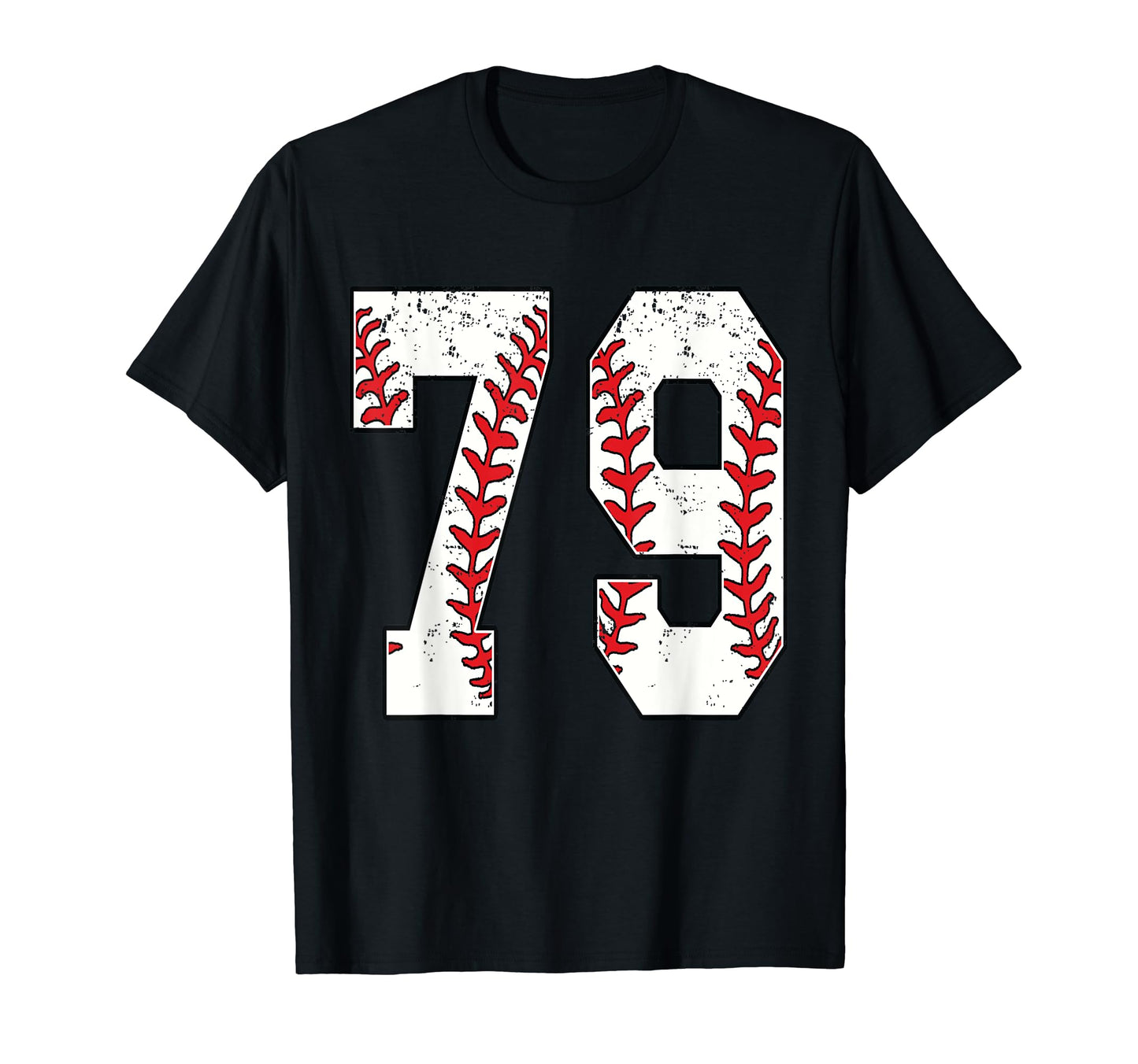 Number 79 Baseball 79 Jersey Number T-Shirt - Novelty Apparel for Adults - T-Shirt, Sweatshirt, Hoodie
