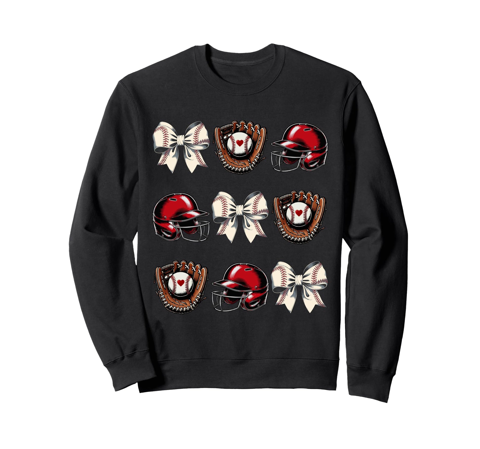 Baseball Mom Coquette Mothers Sweatshirt - Fun Novelty Design for Adults - T-Shirt, Sweatshirt, Hoodie