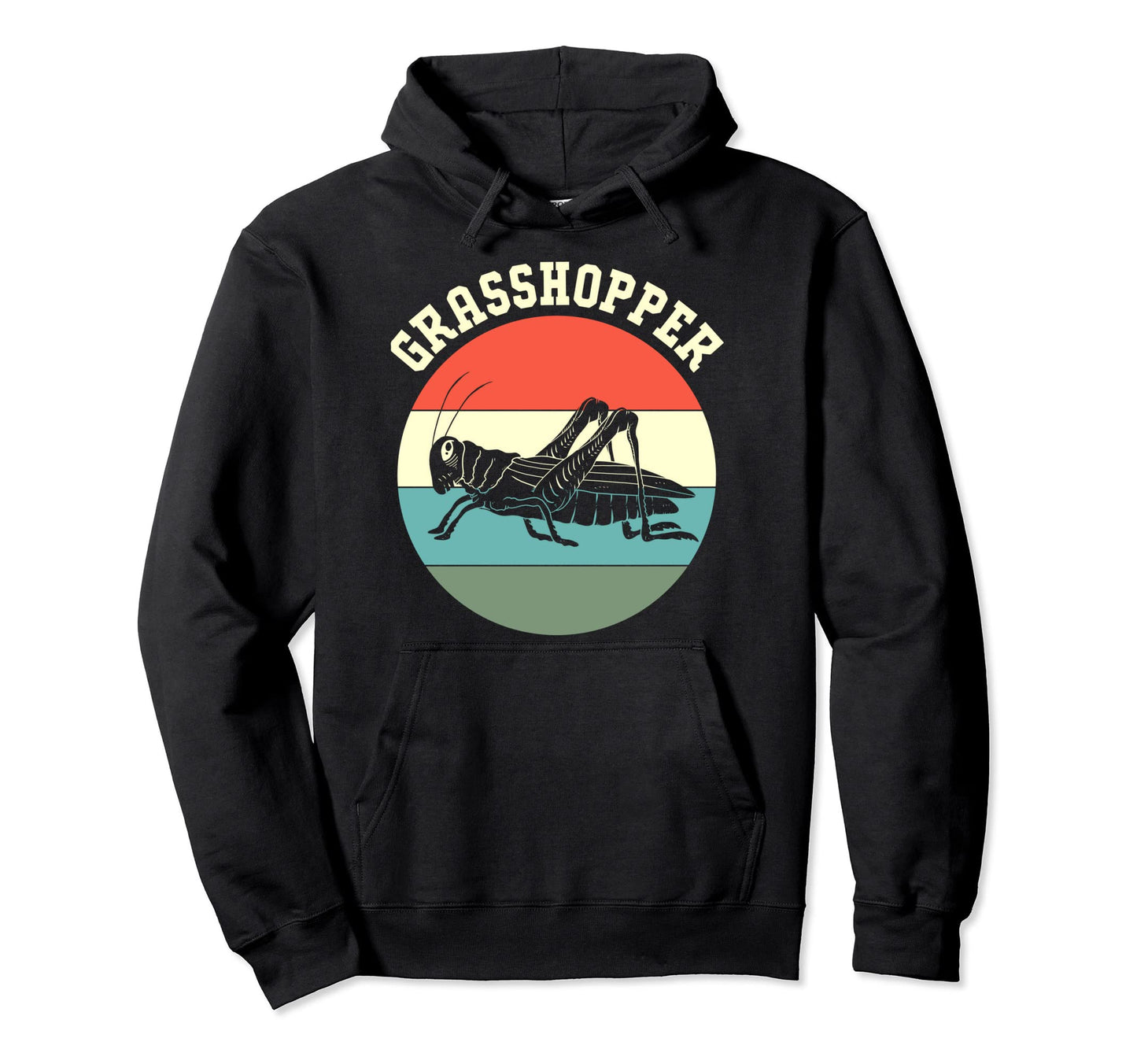Striped Grasshopper Hoodie - Aesthetic Graphic Unisex - T-Shirt, Sweatshirt, Hoodie
