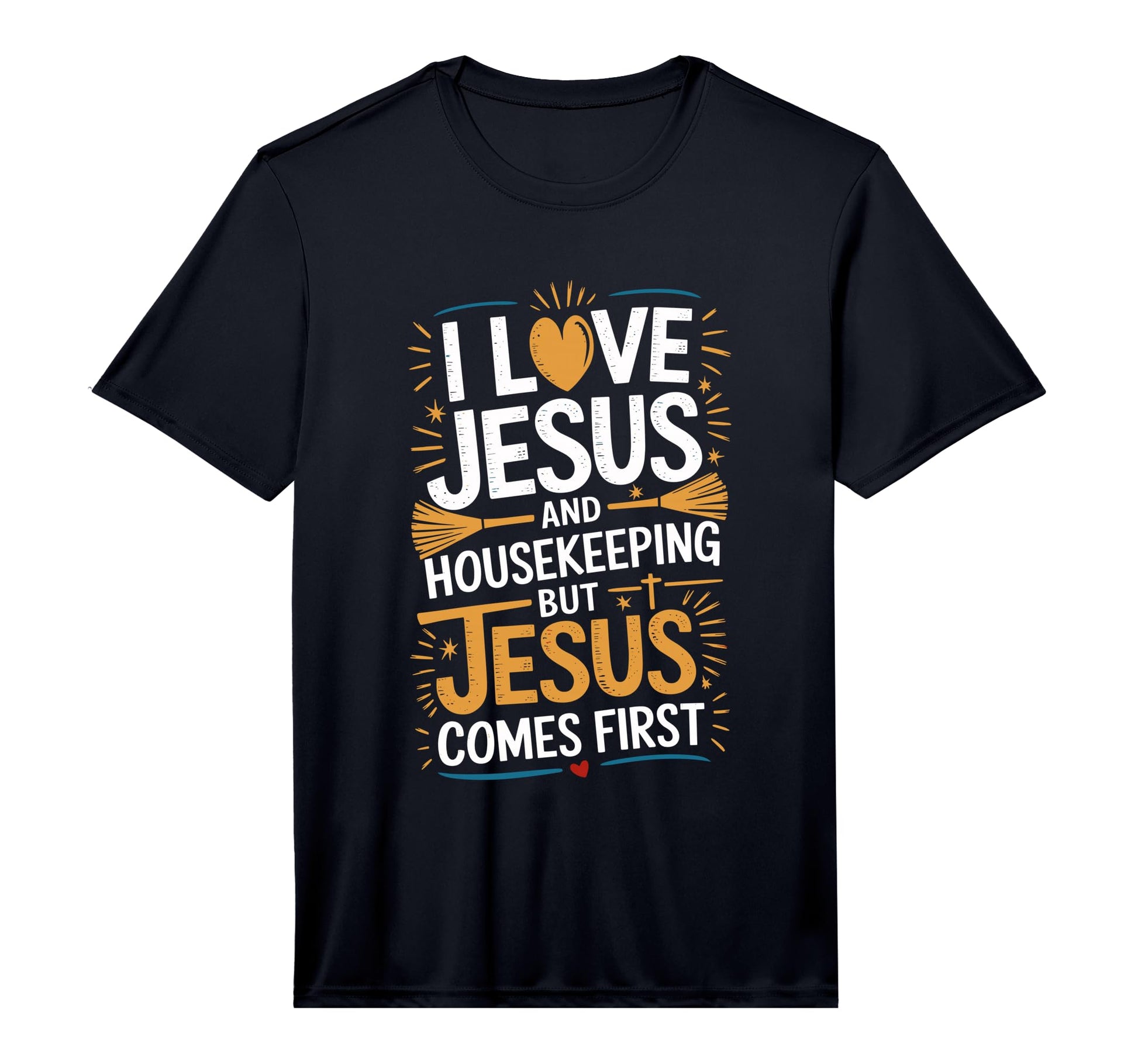 Mens This Housekeeper Runs Coffee And T-Shirt - Graphic Print Men Women - T-Shirt, Sweatshirt, Hoodie
