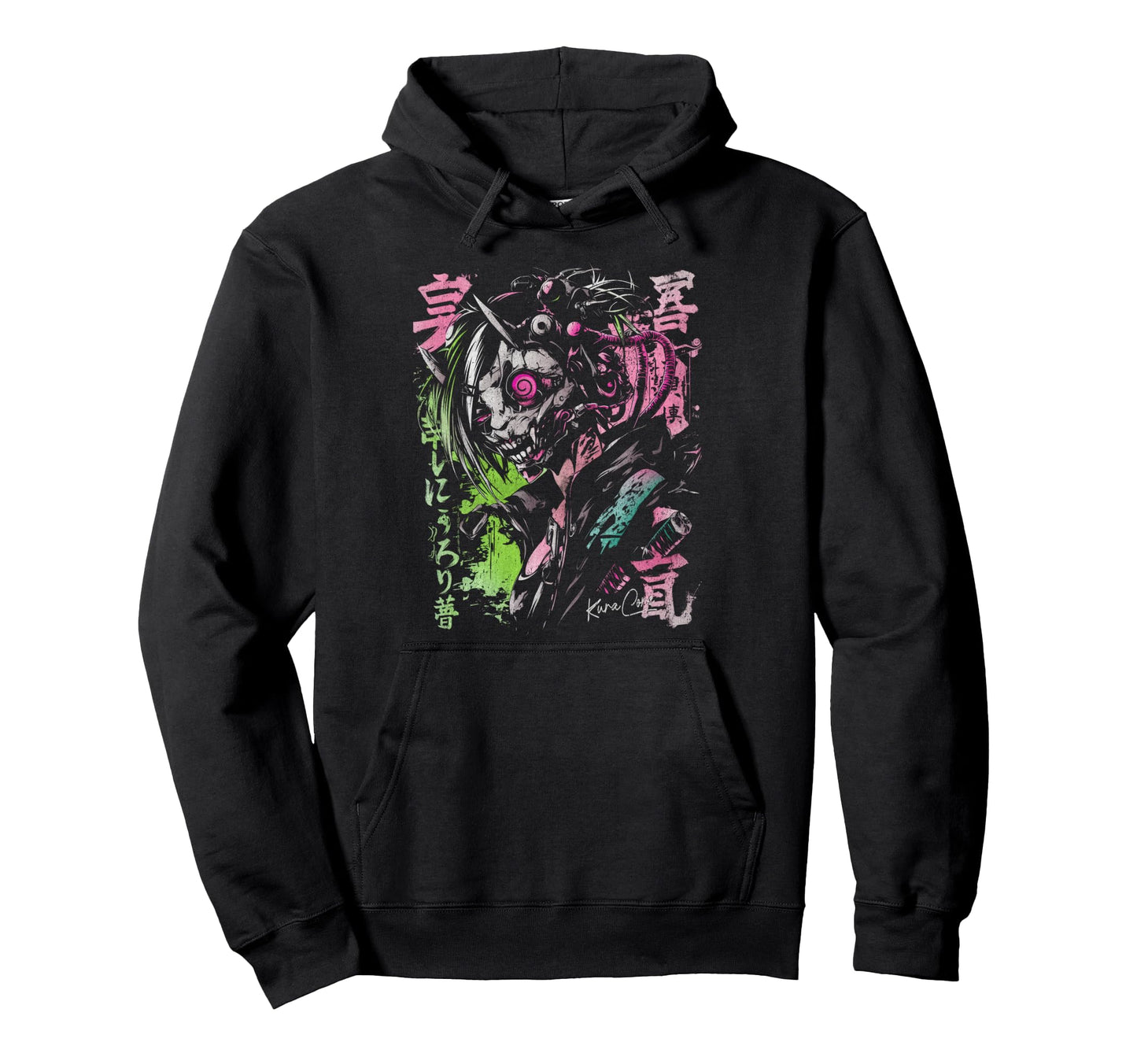 Japanese Streetwear Cyberpunk Y2K Hoodie - Custom Art Print Men Women - T-Shirt, Sweatshirt, Hoodie