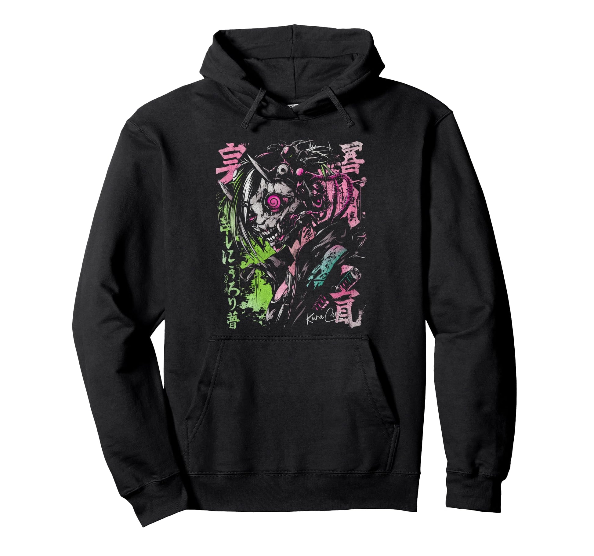 Japanese Streetwear Cyberpunk Y2K Hoodie - Custom Art Print Men Women - T-Shirt, Sweatshirt, Hoodie