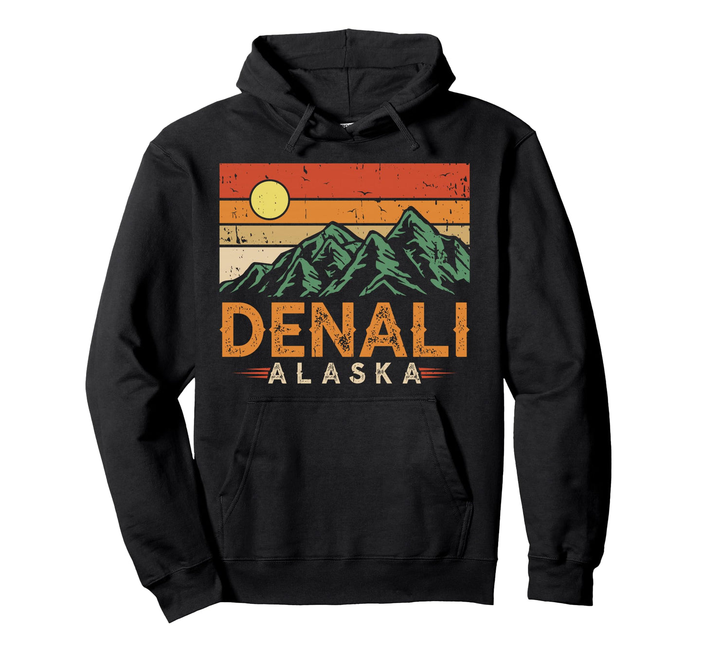 Denali Alaska National Park Hoodie - Trendy Graphic Men Women - T-Shirt, Sweatshirt, Hoodie