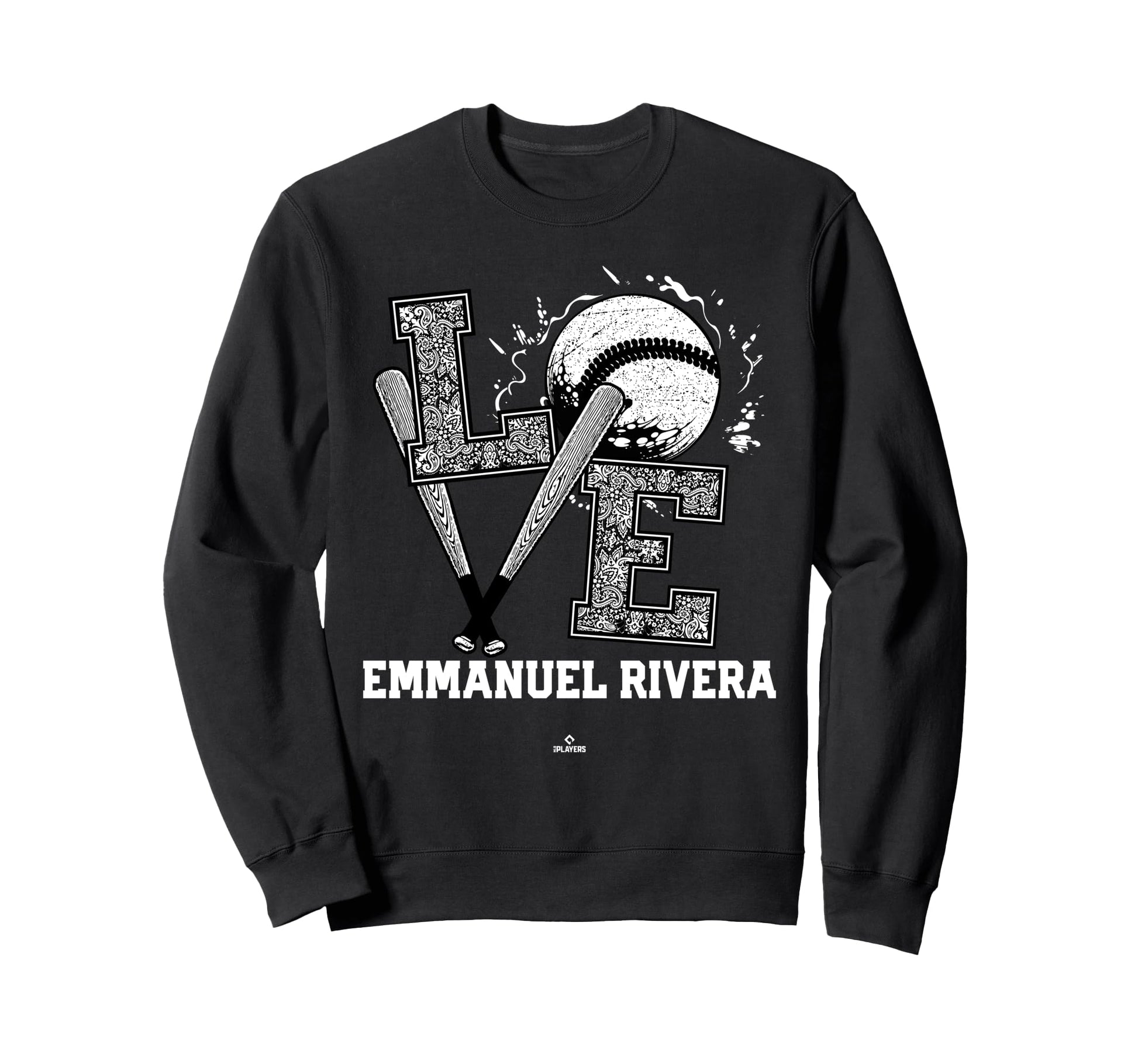Distressed Baseball Love Emmanuel Sweatshirt - Unique Graphic Unisex - T-Shirt, Sweatshirt, Hoodie