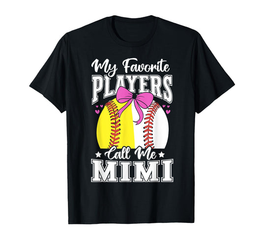 Baseball Grandma Favorite Softball T-Shirt - Minimalist Print Unisex - T-Shirt, Sweatshirt, Hoodie