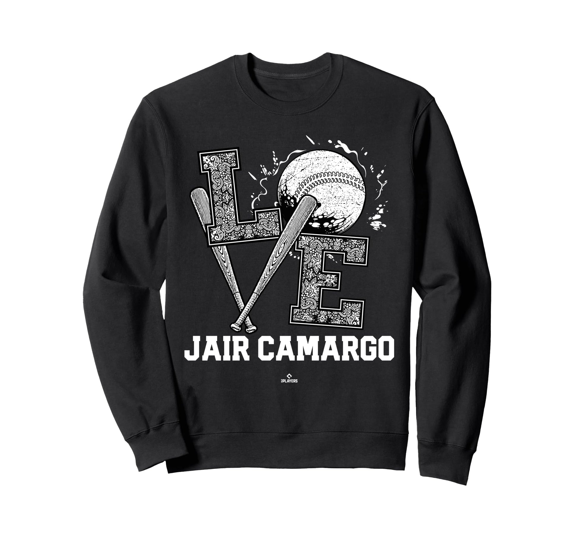 Distressed Baseball Love Jair Sweatshirt - Fun Novelty Design for Adults - T-Shirt, Sweatshirt, Hoodie