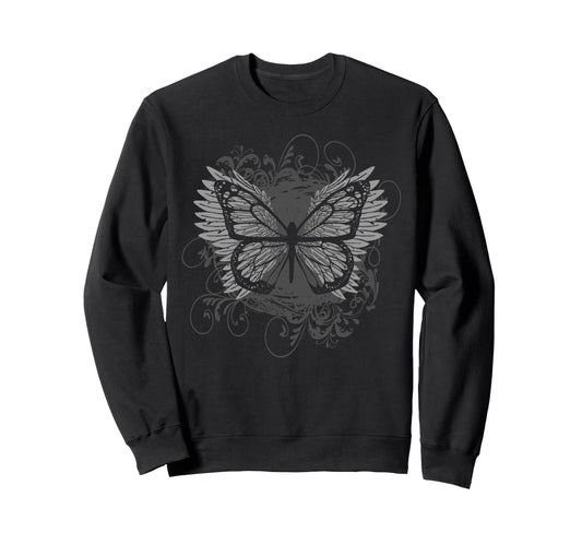 Aesthetic Y2K Fairy Wings Sweatshirt - Novelty Apparel for Adults - T-Shirt, Sweatshirt, Hoodie