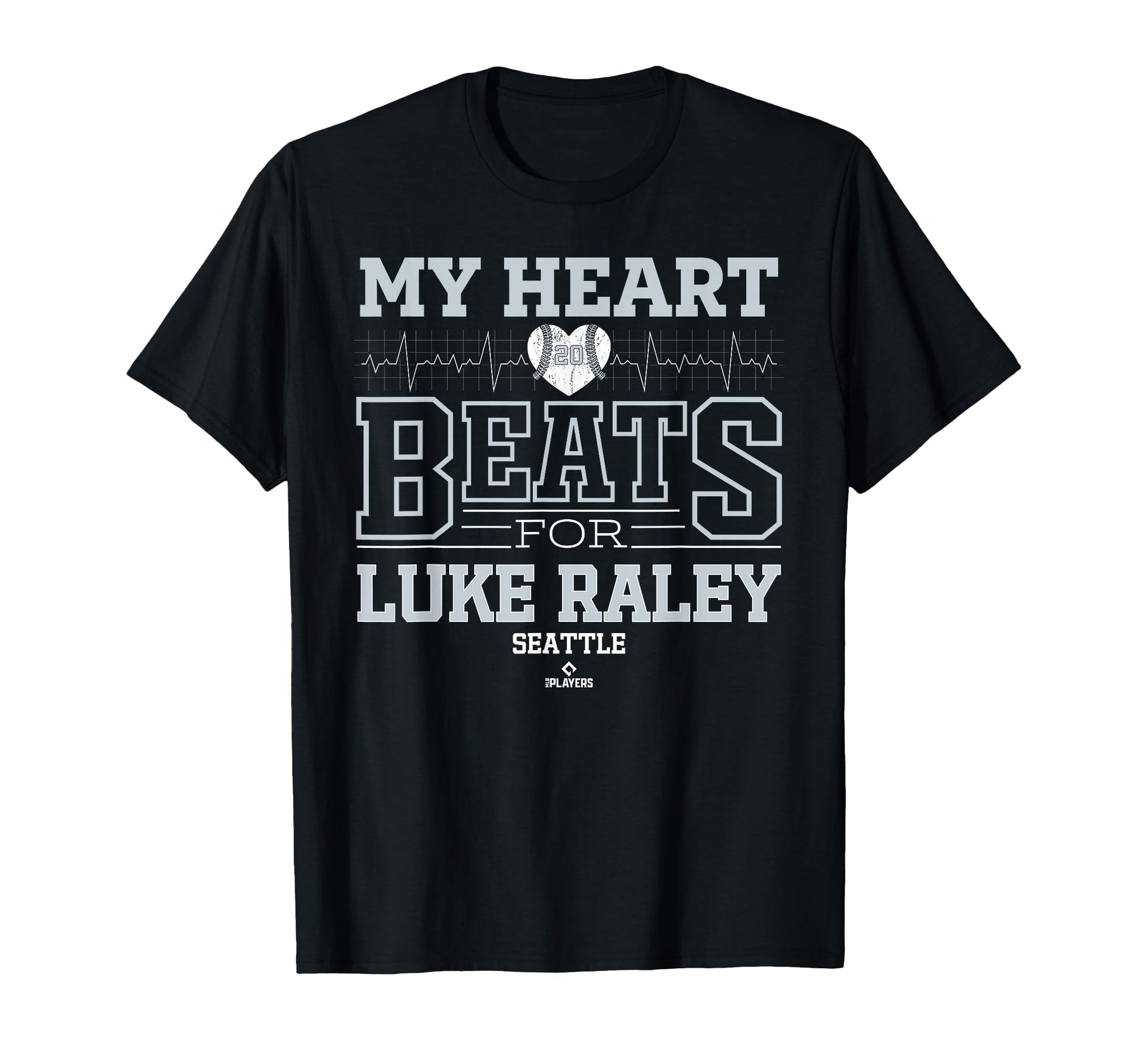 My Heart Beats Luke Raley Seattle T-Shirt - Aesthetic Graphic for Adults - T-Shirt, Sweatshirt, Hoodie