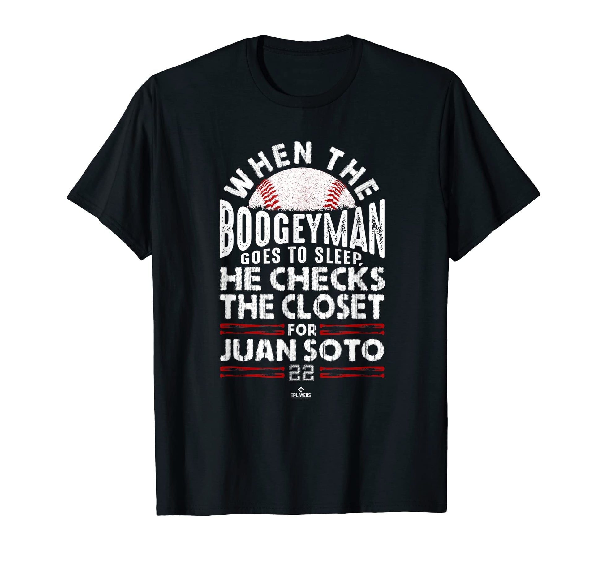 Boogeyman Checks Closet Juan Soto T-Shirt - Novelty Apparel for Adults - T-Shirt, Sweatshirt, Hoodie