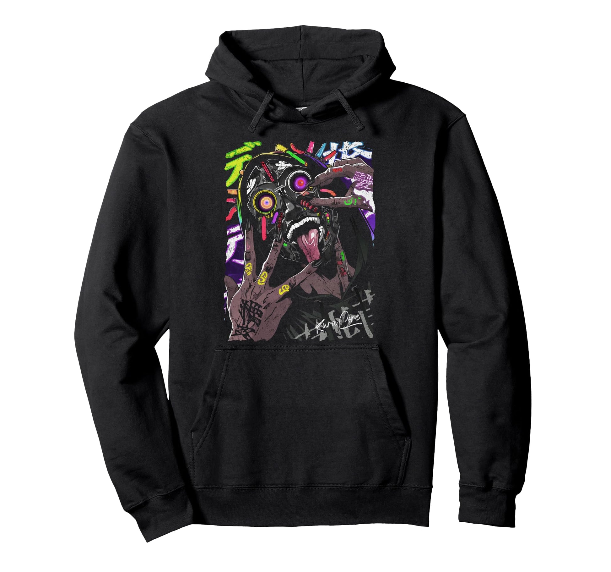 Japanese Streetwear Cyberpunk Y2K Hoodie - Aesthetic Graphic for Adults - T-Shirt, Sweatshirt, Hoodie