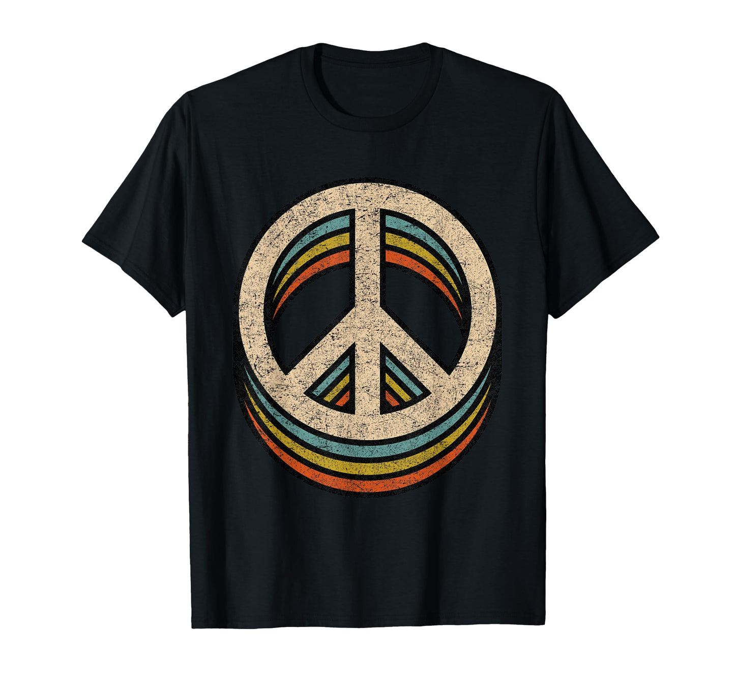 Peace Sign 60S 70S 80S Casual T-Shirt - Novelty Apparel for Adults - T-Shirt, Sweatshirt, Hoodie