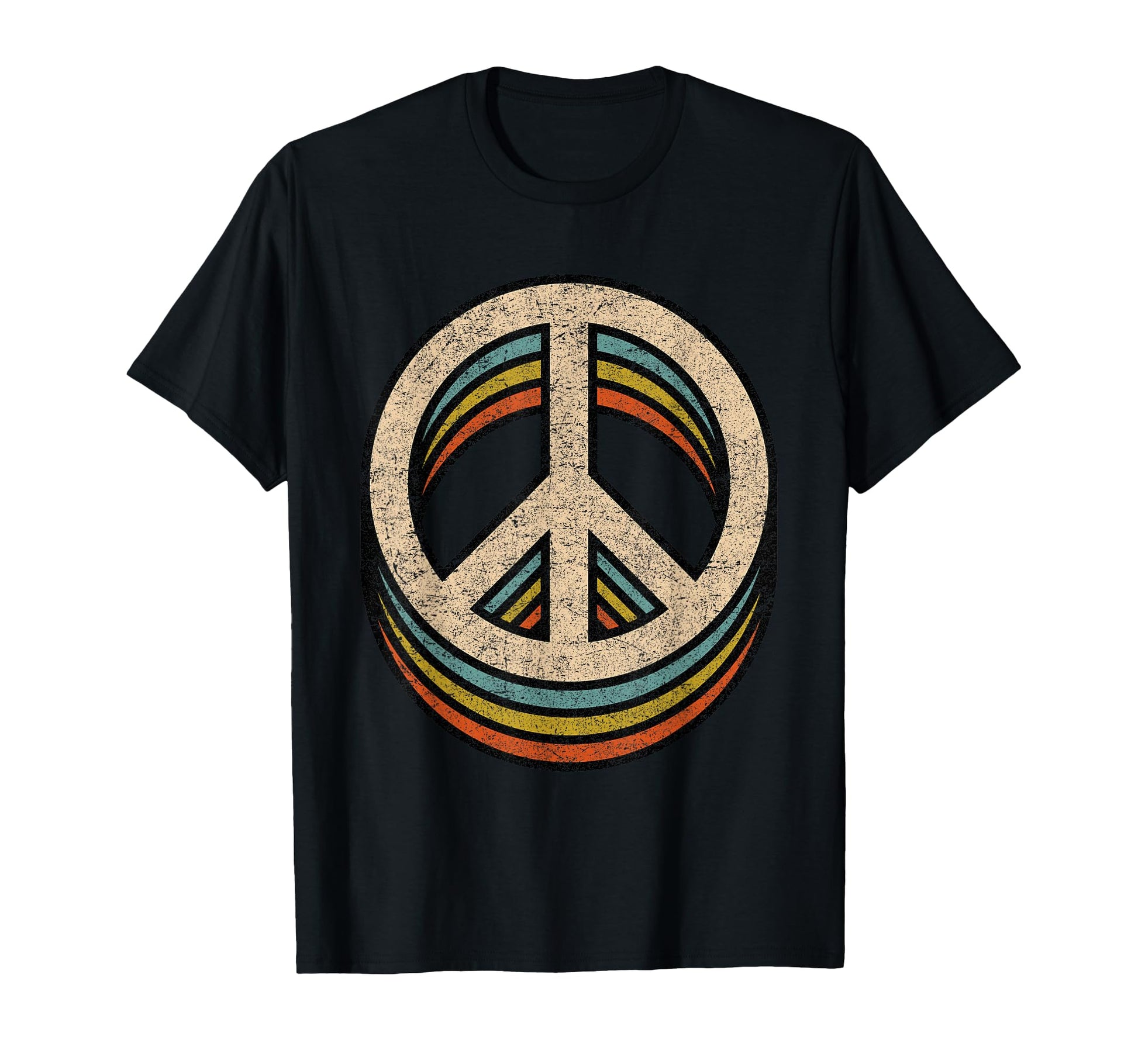 Peace Sign 60S 70S 80S Casual T-Shirt - Novelty Apparel for Adults - T-Shirt, Sweatshirt, Hoodie