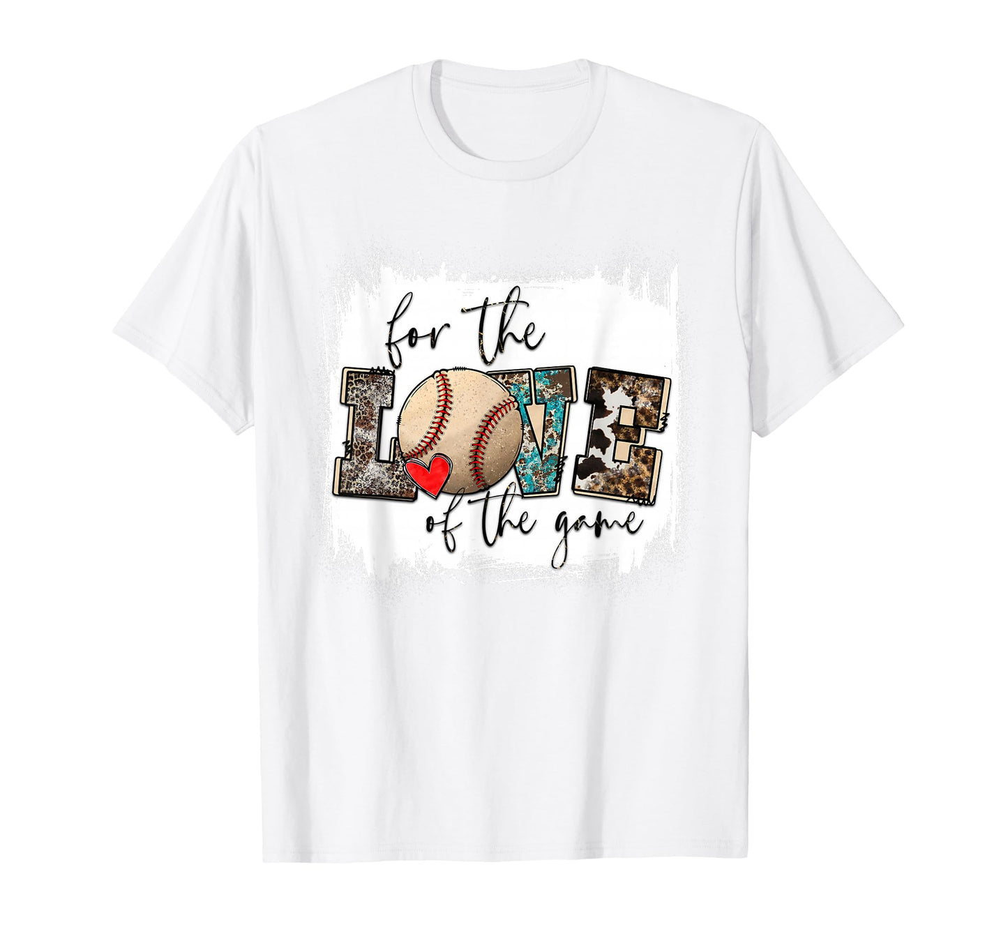 Baseball Mom Leopard Love Game Bleached T-Shirt - Streetwear Style Unisex - T-Shirt, Sweatshirt, Hoodie