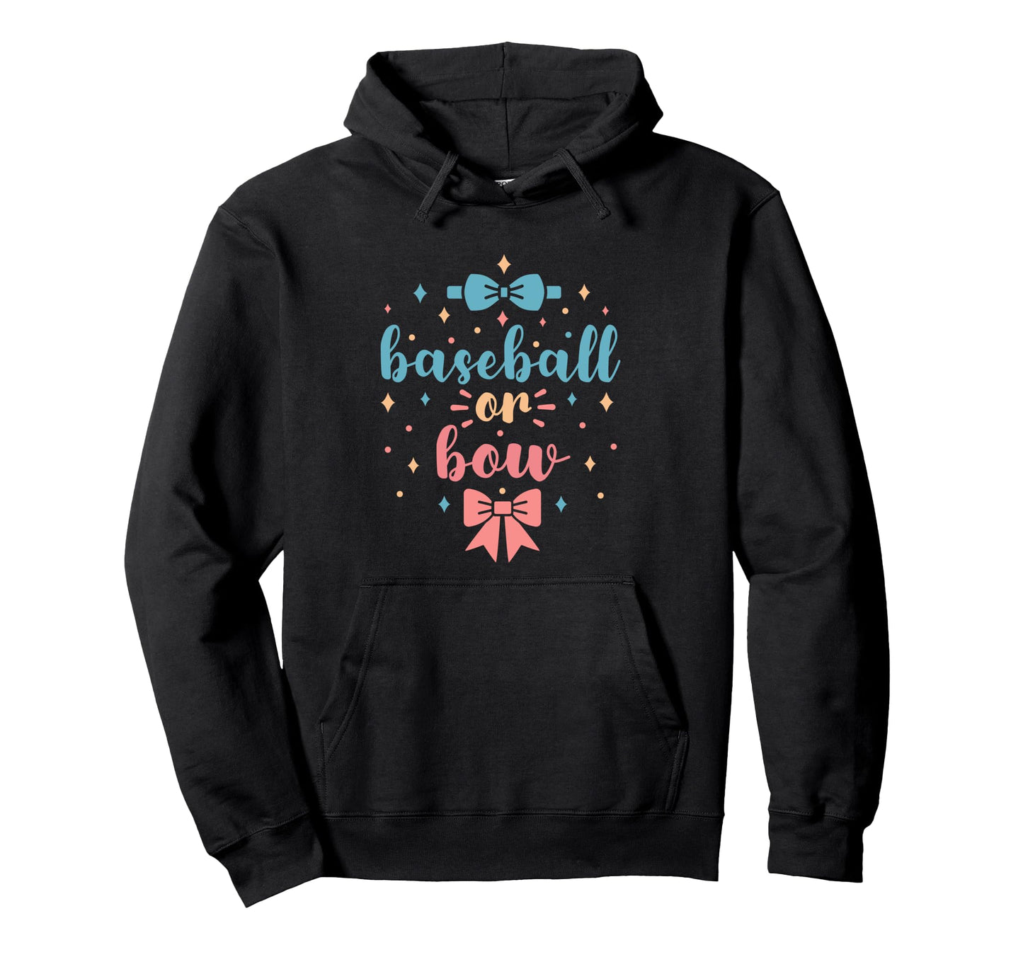 Baseball Or Bow Gender Reveal Future Hoodie - Fun Novelty Design Men Women - T-Shirt, Sweatshirt, Hoodie