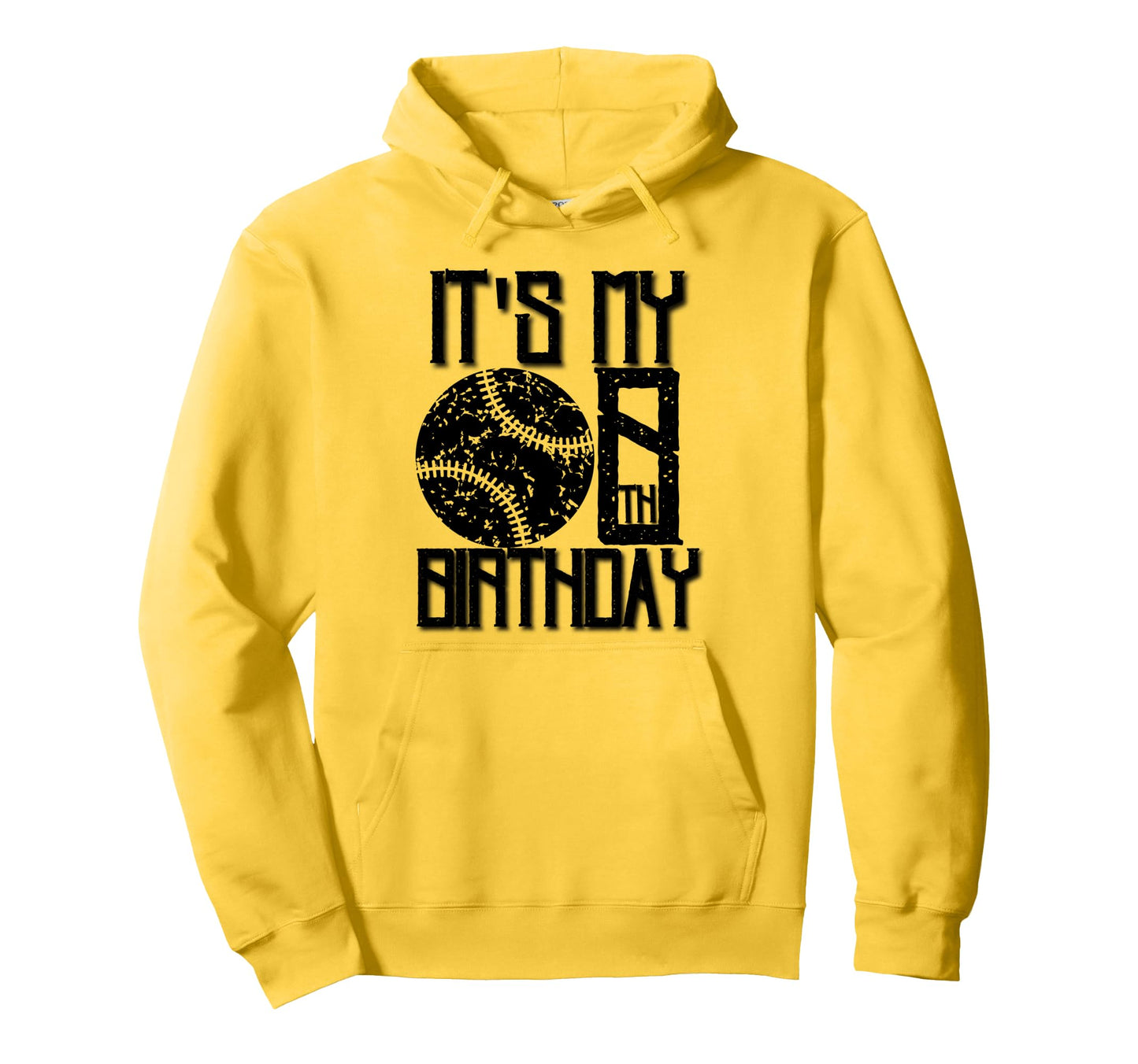 Its My 8Th Birthday Baseball Player 8Th Hoodie - Graphic Print for Adults - T-Shirt, Sweatshirt, Hoodie