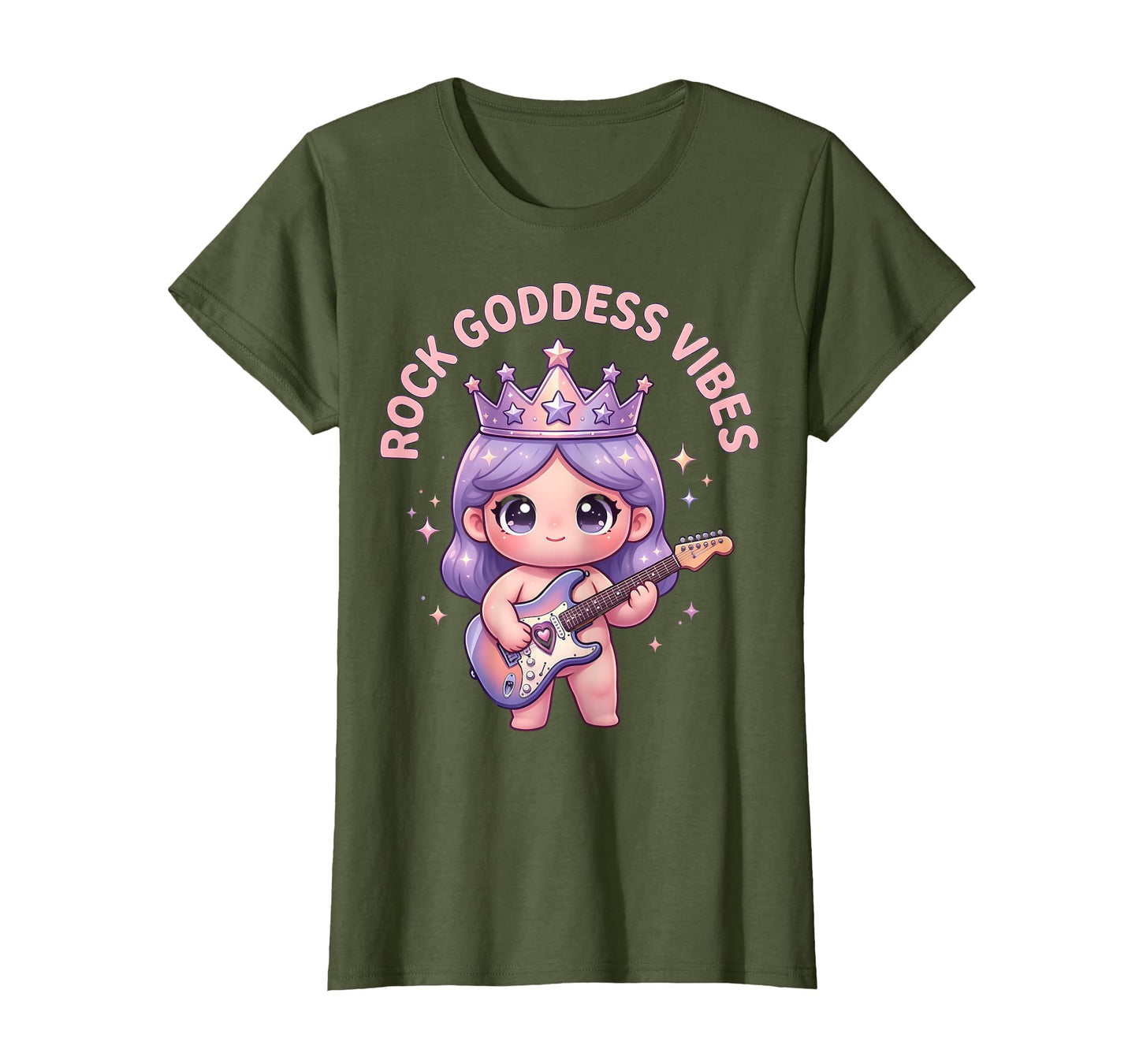 Rock Goddess Vibes Womens Rock Music T-Shirt - Trendy Graphic Unisex - T-Shirt, Sweatshirt, Hoodie