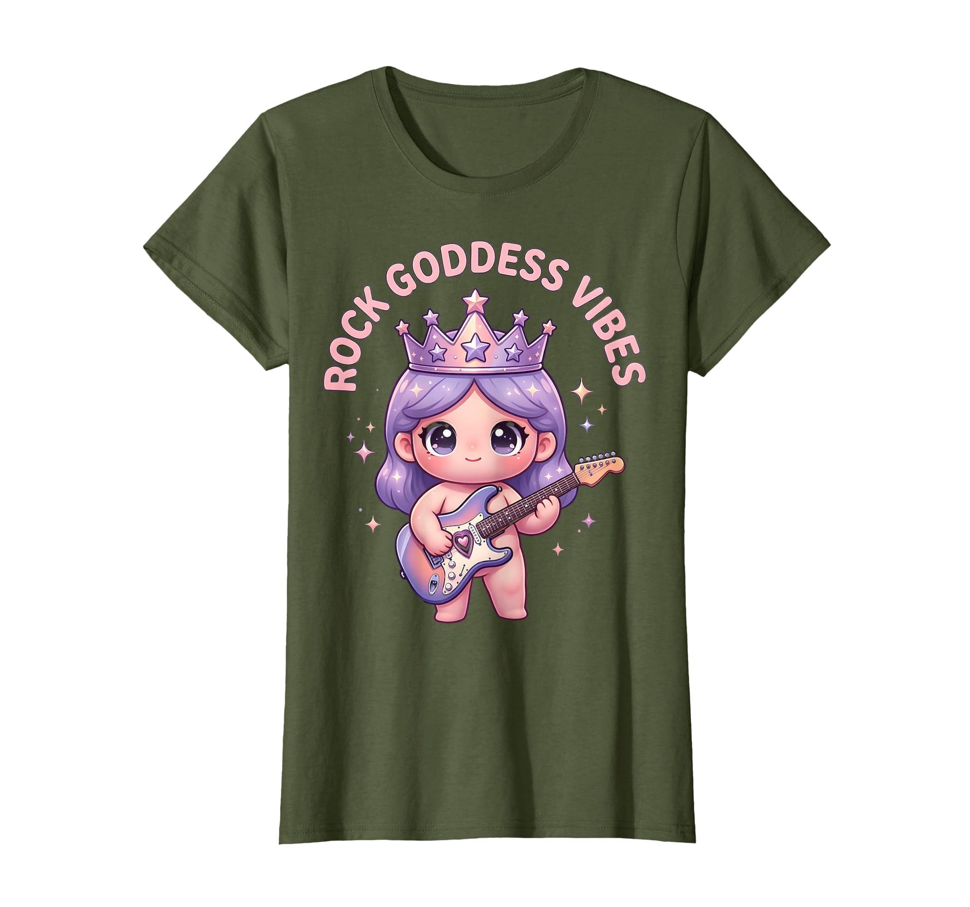Rock Goddess Vibes Womens Rock Music T-Shirt - Trendy Graphic Unisex - T-Shirt, Sweatshirt, Hoodie