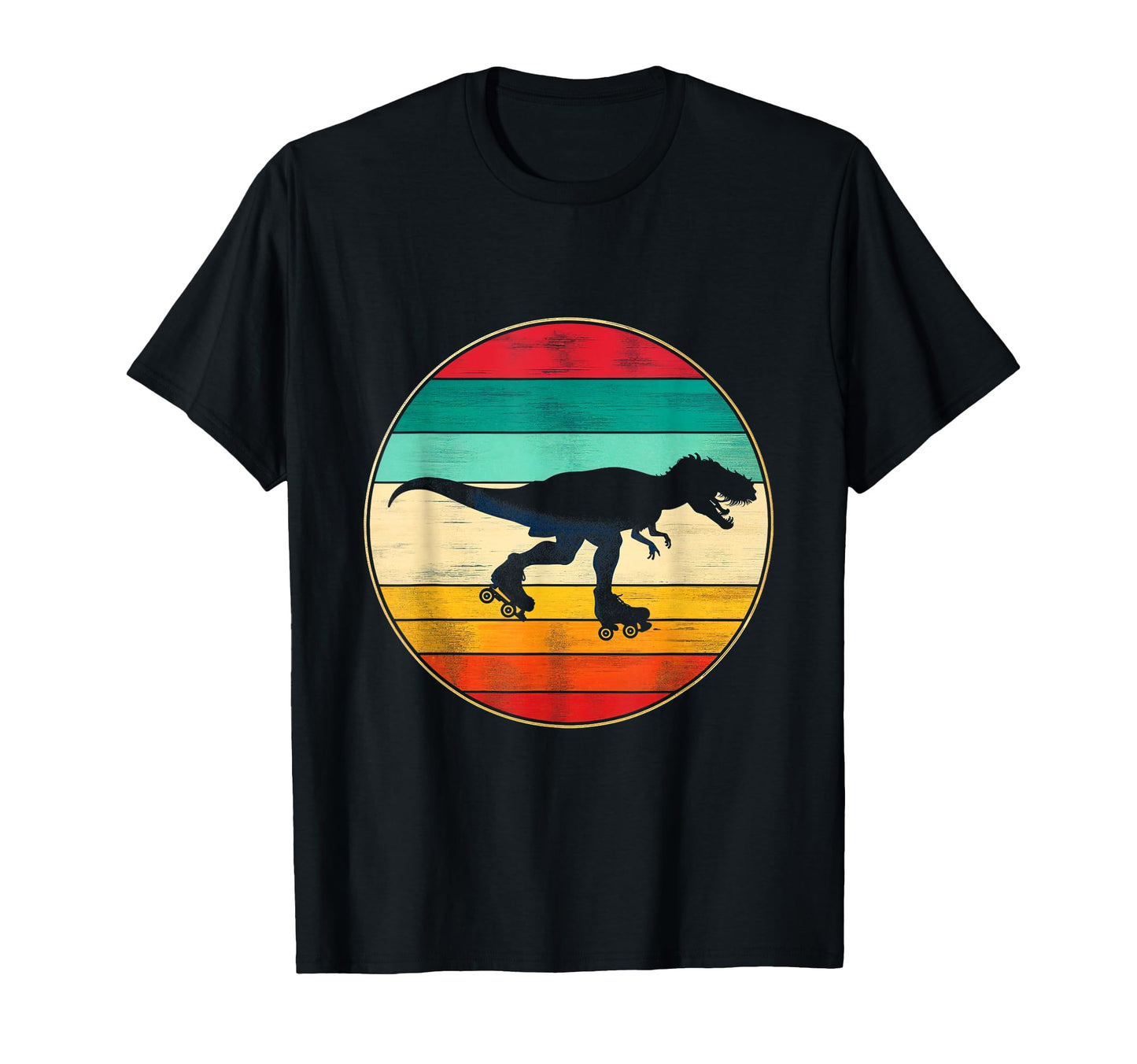 Dinosaur Roller Skate T Rex Dino T-Shirt - Graphic Print for Adults - T-Shirt, Sweatshirt, Hoodie