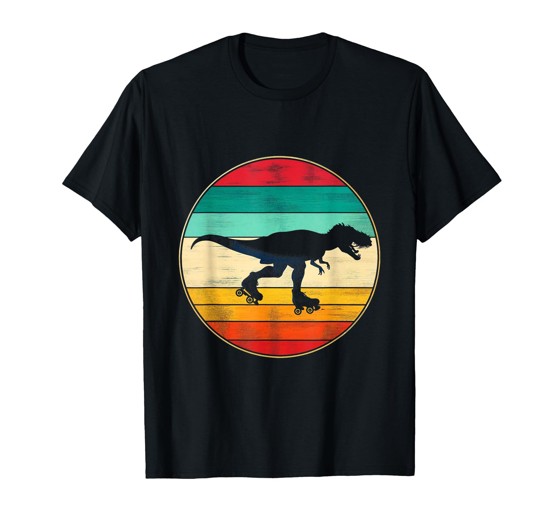 Dinosaur Roller Skate T Rex Dino T-Shirt - Graphic Print for Adults - T-Shirt, Sweatshirt, Hoodie