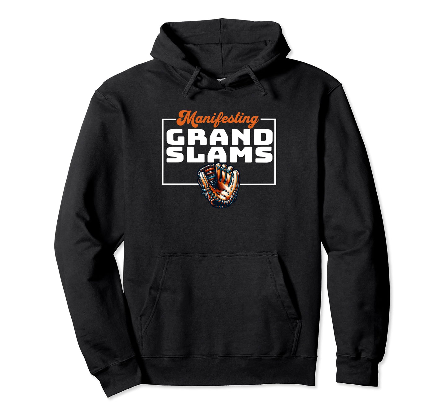 Manifesting Grand Slams Baseball Hoodie - Minimalist Print Unisex - T-Shirt, Sweatshirt, Hoodie