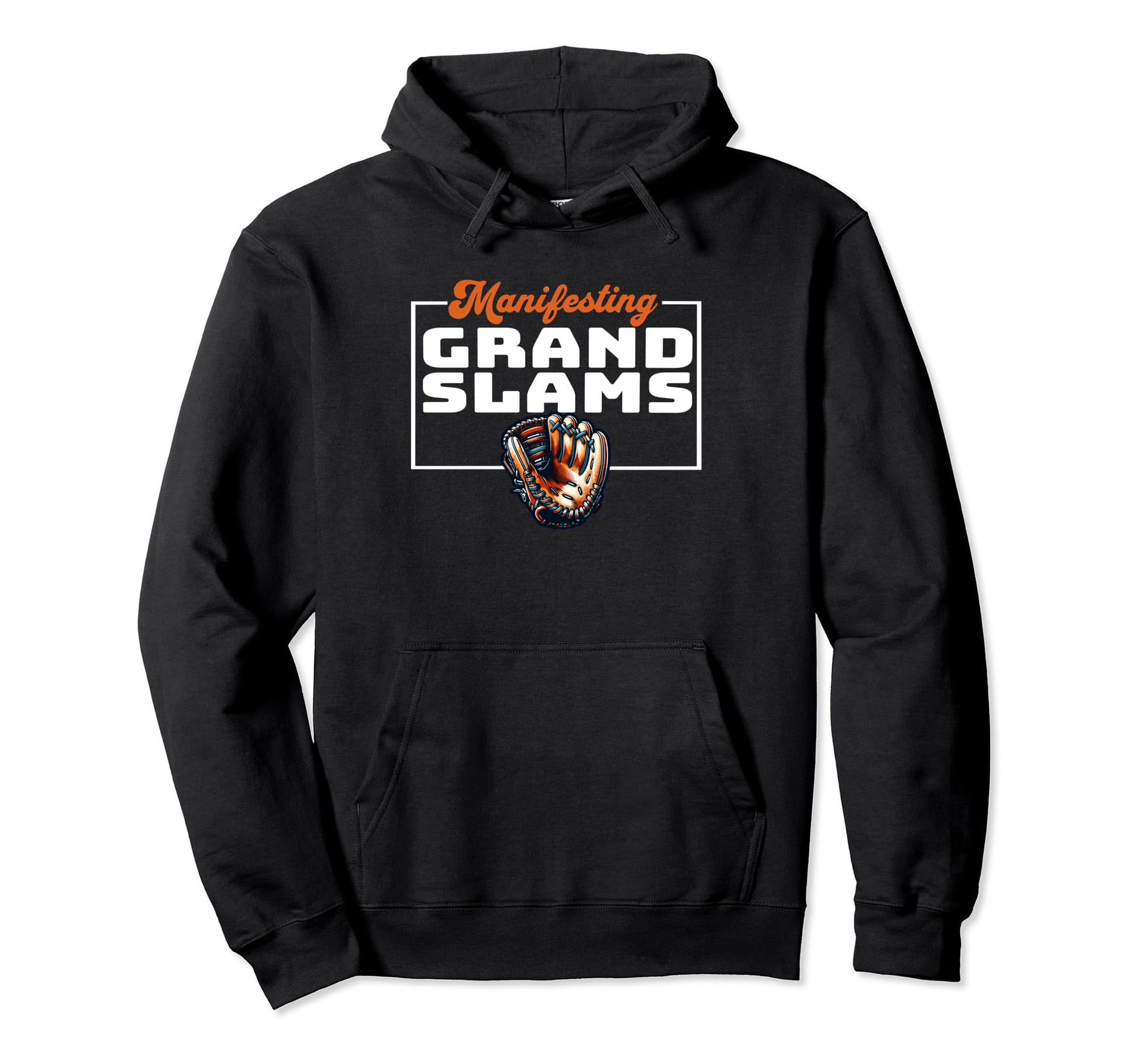 Manifesting Grand Slams Baseball Hoodie - Minimalist Print Unisex - T-Shirt, Sweatshirt, Hoodie