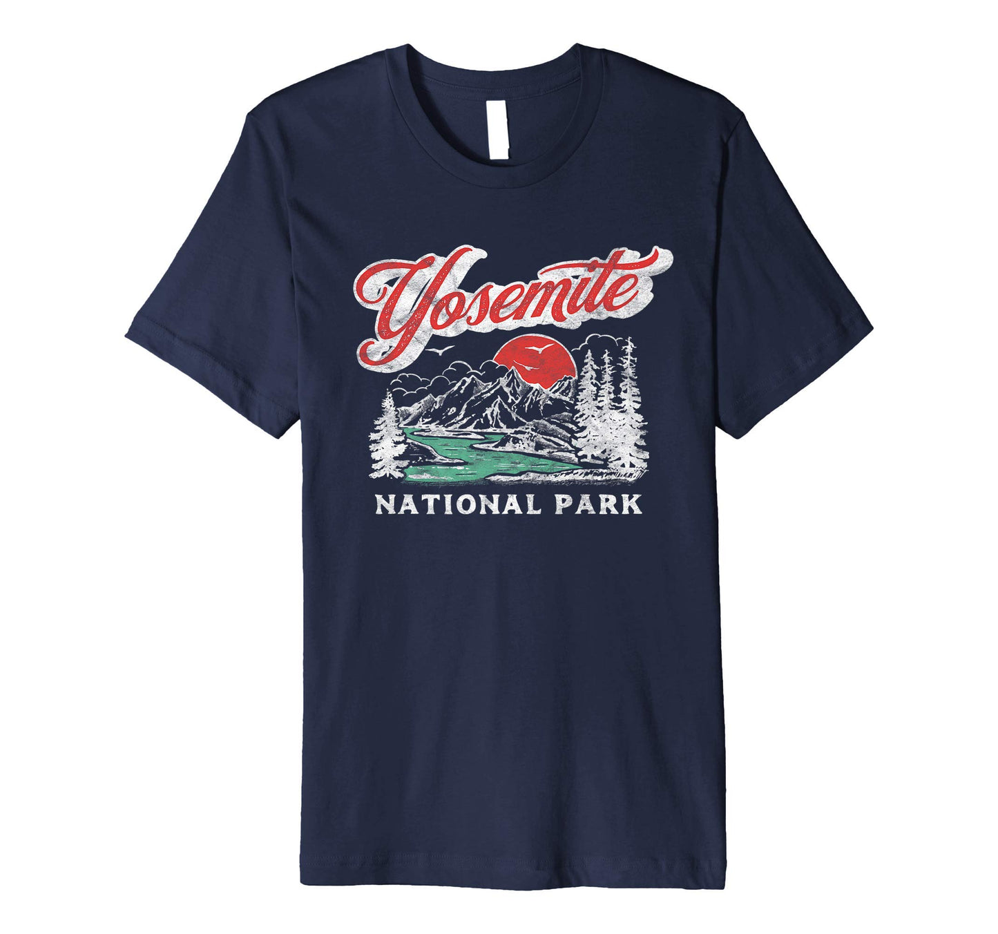 Yosemite National Park 80S Mountains T-Shirt - Aesthetic Graphic Unisex - T-Shirt, Sweatshirt, Hoodie
