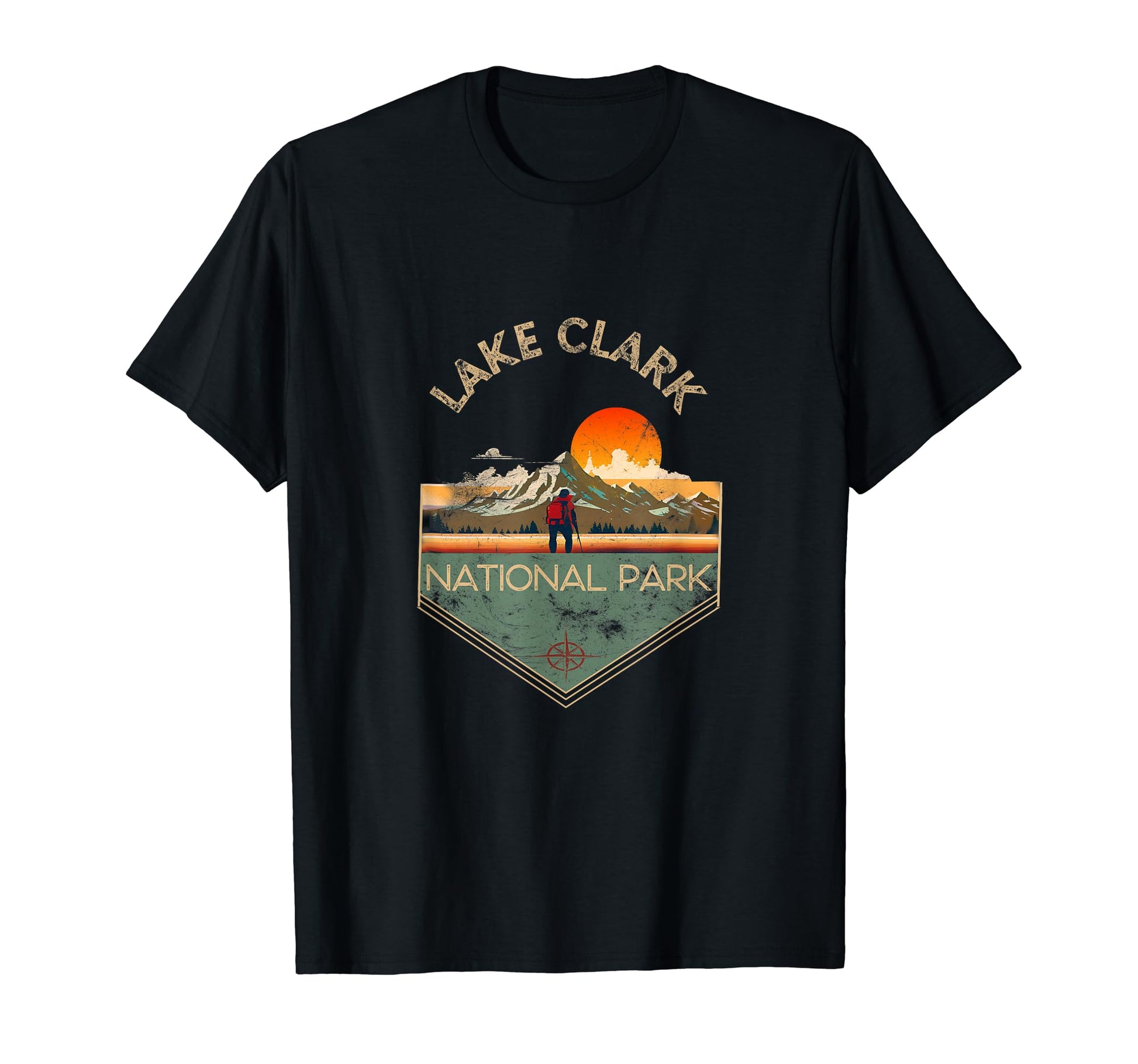 Lake Clark National Park Hiking T-Shirt - Aesthetic Graphic for Adults - T-Shirt, Sweatshirt, Hoodie