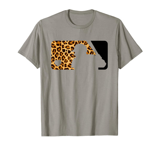 Baseball Game Day Leopard Mothers Day T-Shirt - Novelty Apparel for Adults - T-Shirt, Sweatshirt, Hoodie