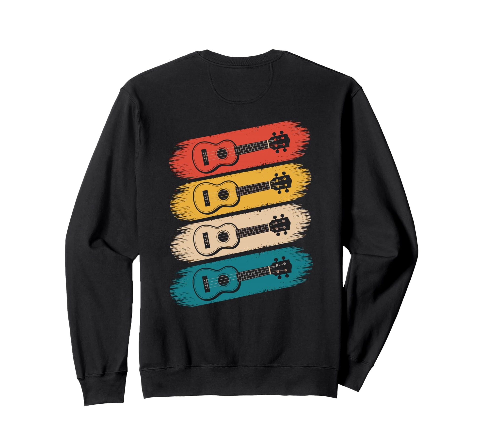Colorful Guitar Guitar Old School Sweatshirt - Minimalist Print Unisex - T-Shirt, Sweatshirt, Hoodie