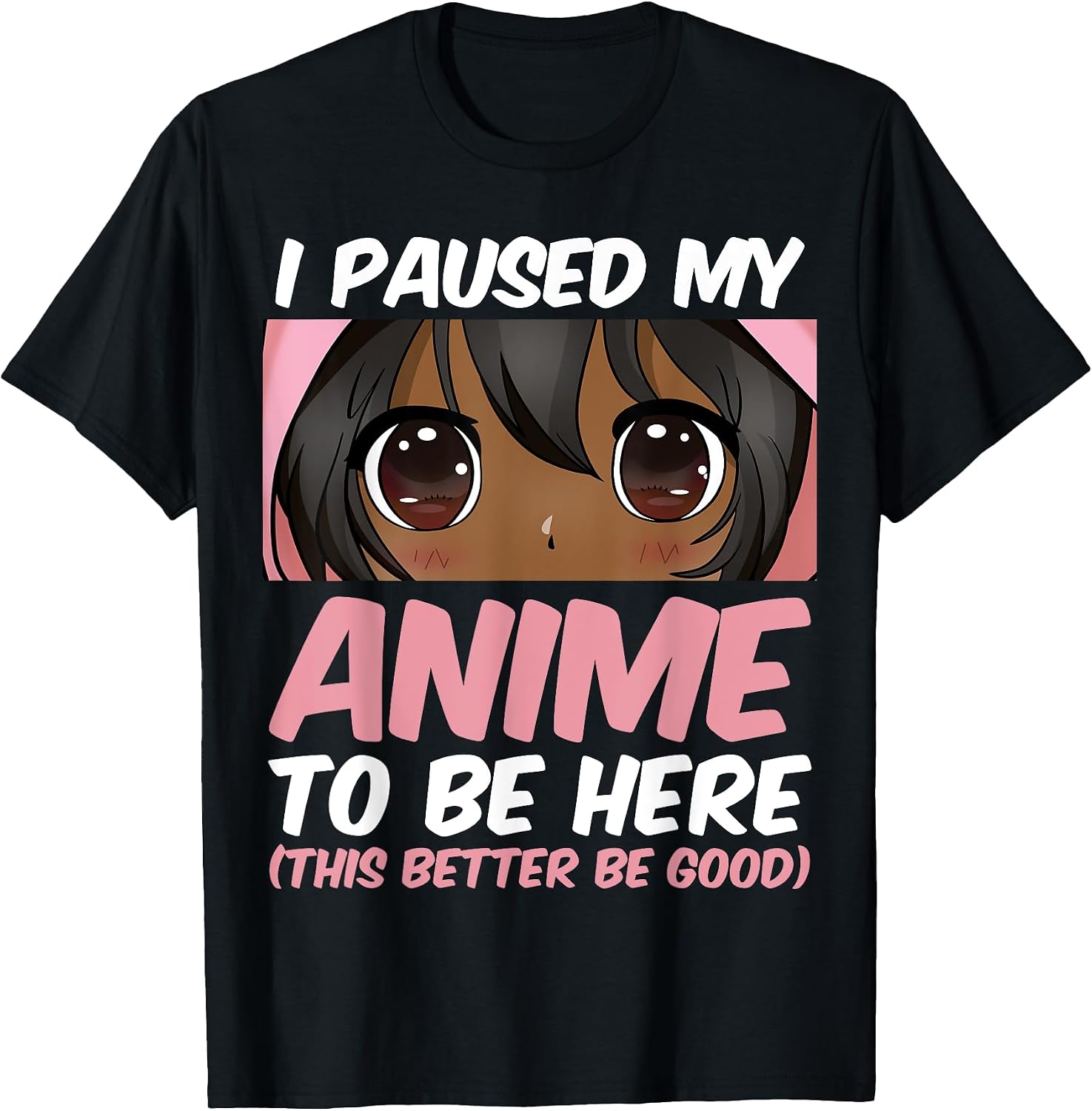 African American Anime Girl - Adult & Kids T-Shirts, Sweatshirts & Hoodies apparel design preview 1
