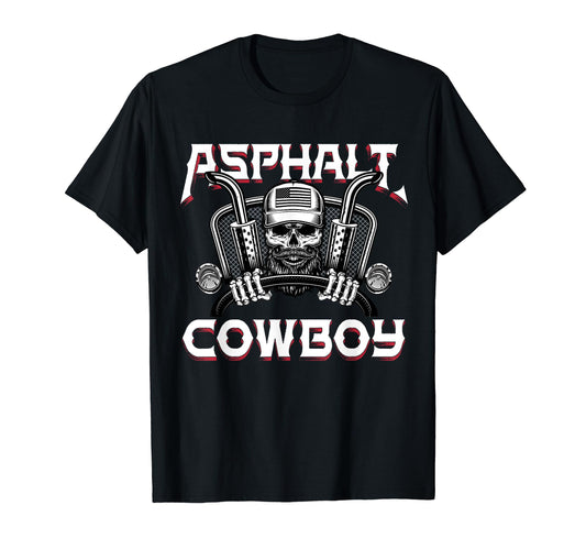 Asphalt Cowboy Funny Truck Driver T-Shirt - Trendy Graphic for Adults - T-Shirt, Sweatshirt, Hoodie