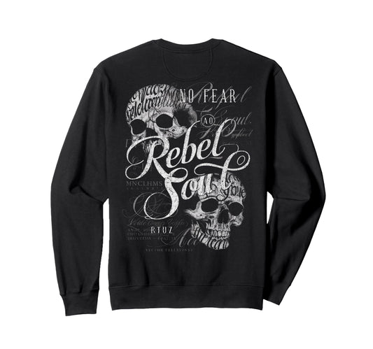 Back Y2K Streetwear Skull Sweatshirt - Fun Novelty Design for Adults - T-Shirt, Sweatshirt, Hoodie