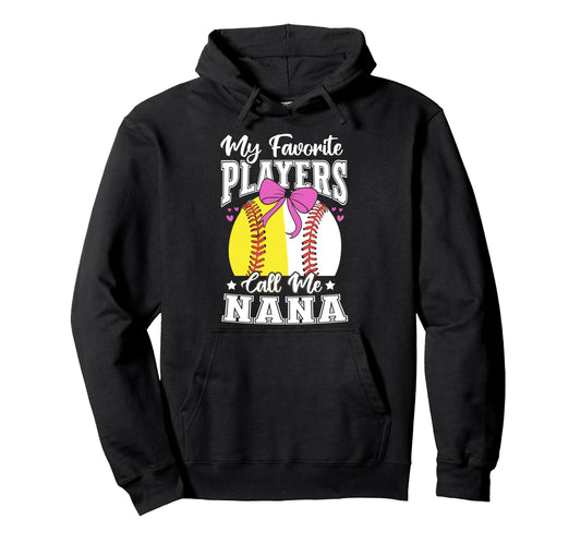 Baseball Grandma Favorite Softball Hoodie - Minimalist Print for Adults - T-Shirt, Sweatshirt, Hoodie