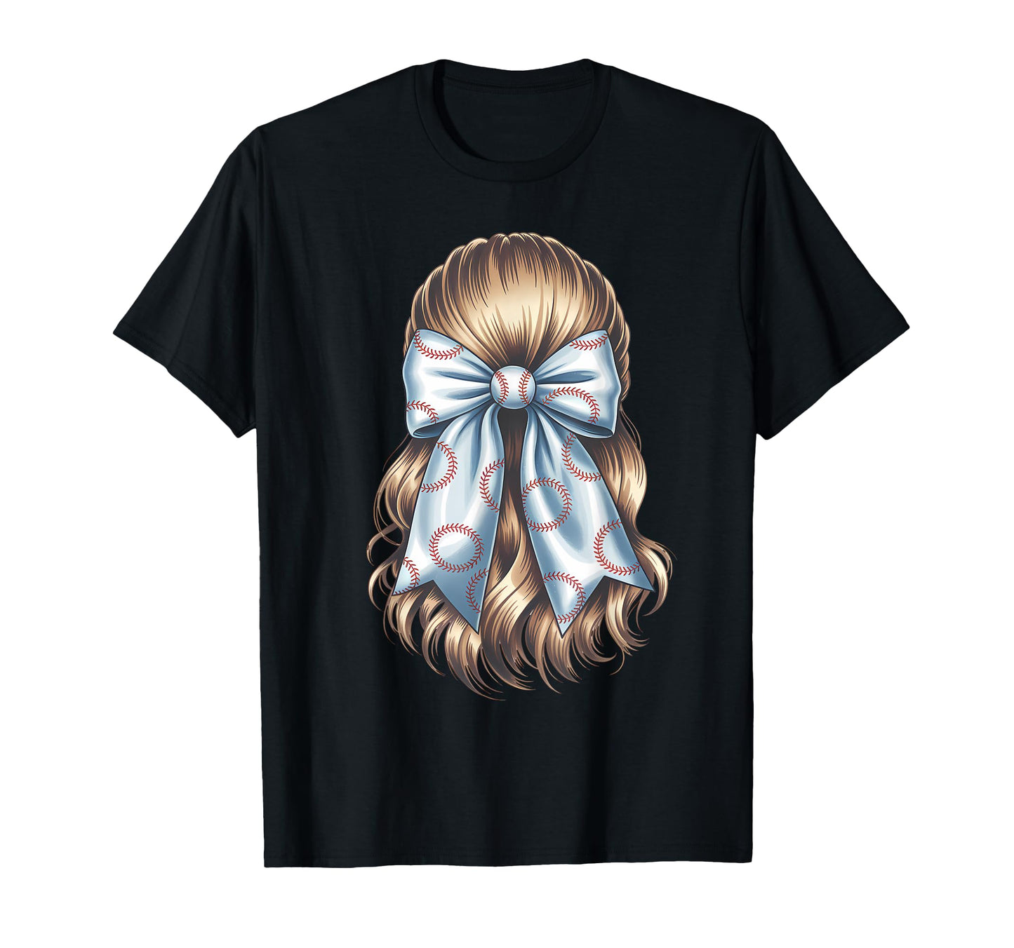 Baseball Coquette Bow Baseball Mom T-Shirt - Novelty Apparel Unisex - T-Shirt, Sweatshirt, Hoodie