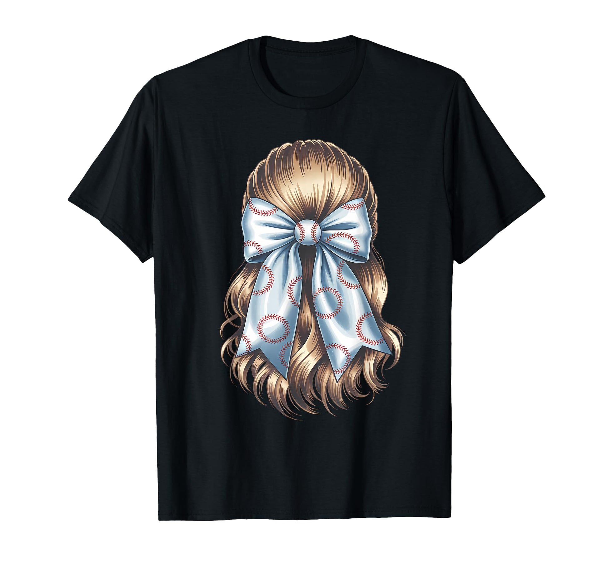 Baseball Coquette Bow Baseball Mom T-Shirt - Novelty Apparel Unisex - T-Shirt, Sweatshirt, Hoodie