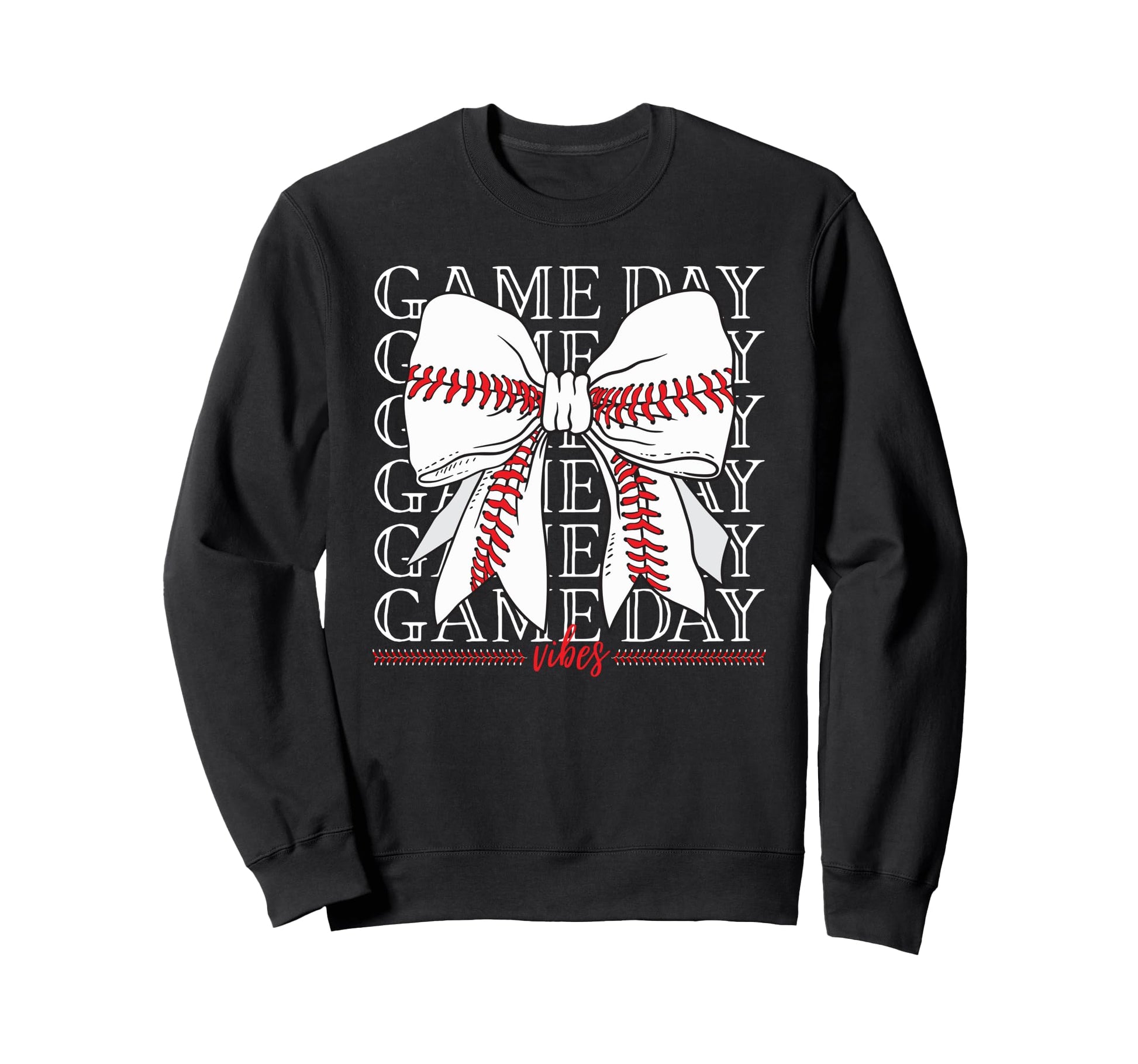 Game Day Vibes Coquette Bow Sweatshirt - Fun Novelty Design Men Women - T-Shirt, Sweatshirt, Hoodie