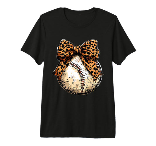 Baseball Coquette Bow Baseball Game T-Shirt - Minimalist Print Men Women - T-Shirt, Sweatshirt, Hoodie