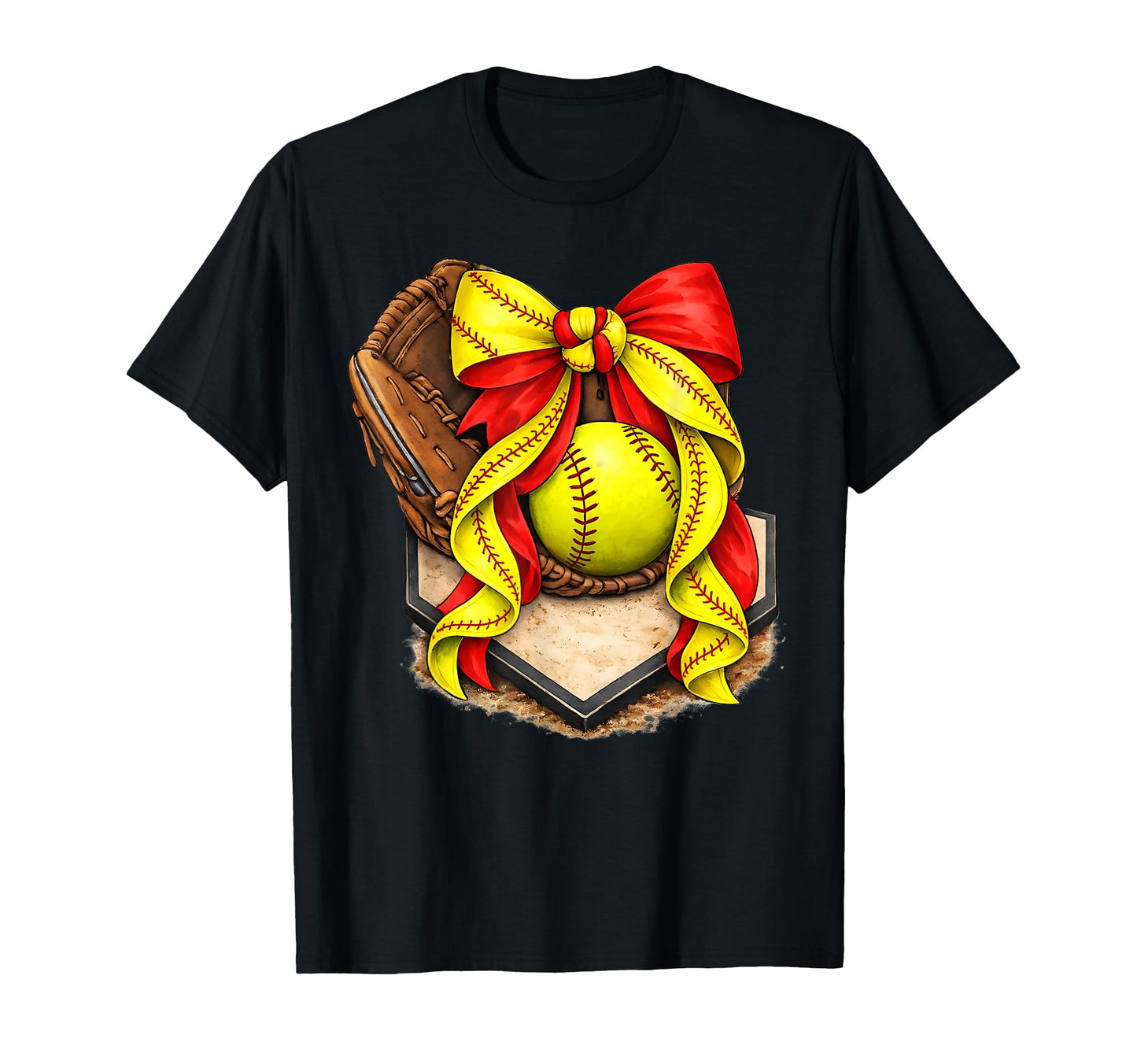 Baseball Season Coquette Bow Softball T-Shirt - Custom Art Print Men Women - T-Shirt, Sweatshirt, Hoodie