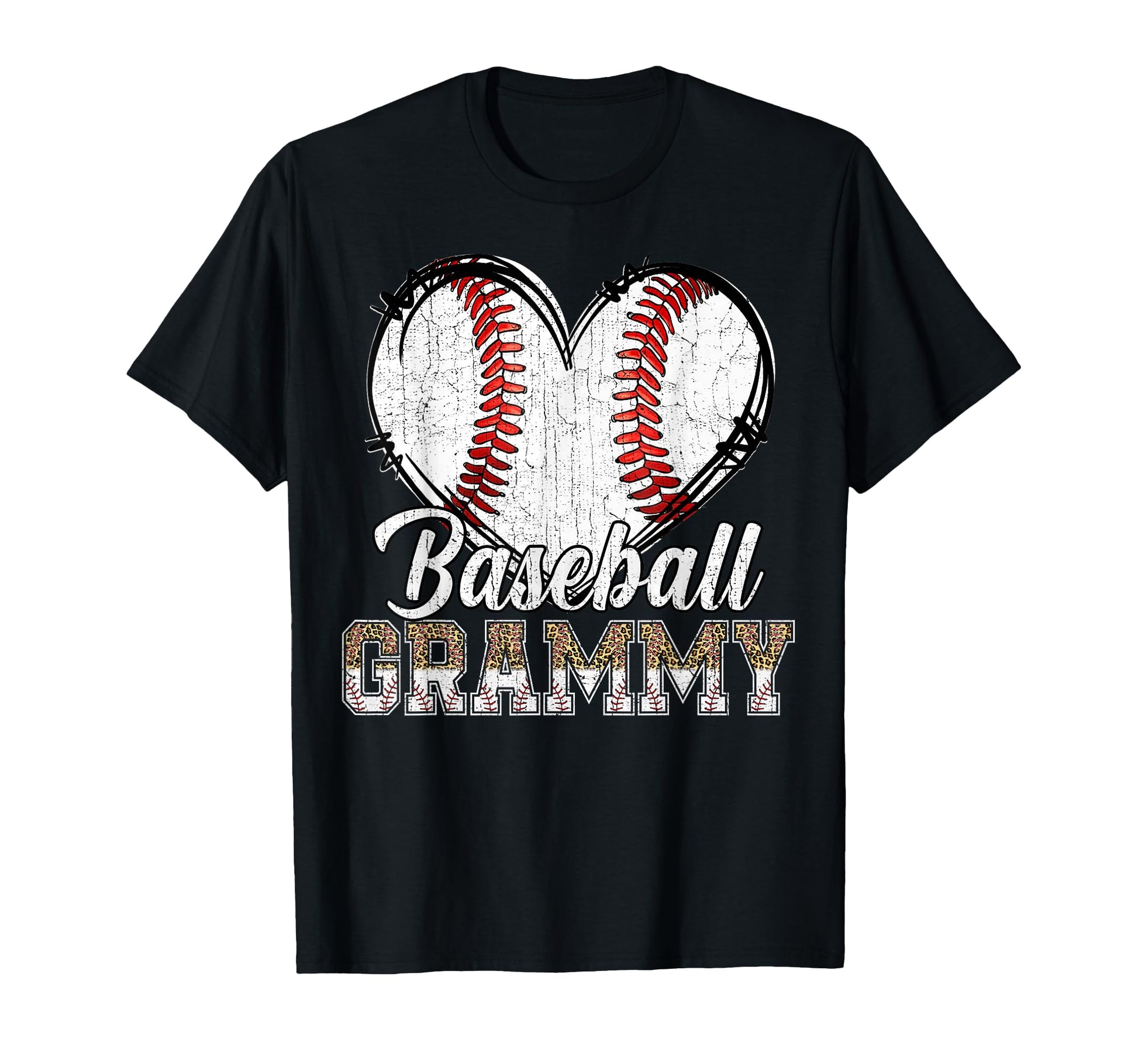 Softball Baseball Grammy Heart T-Shirt - Custom Art Print Men Women - T-Shirt, Sweatshirt, Hoodie
