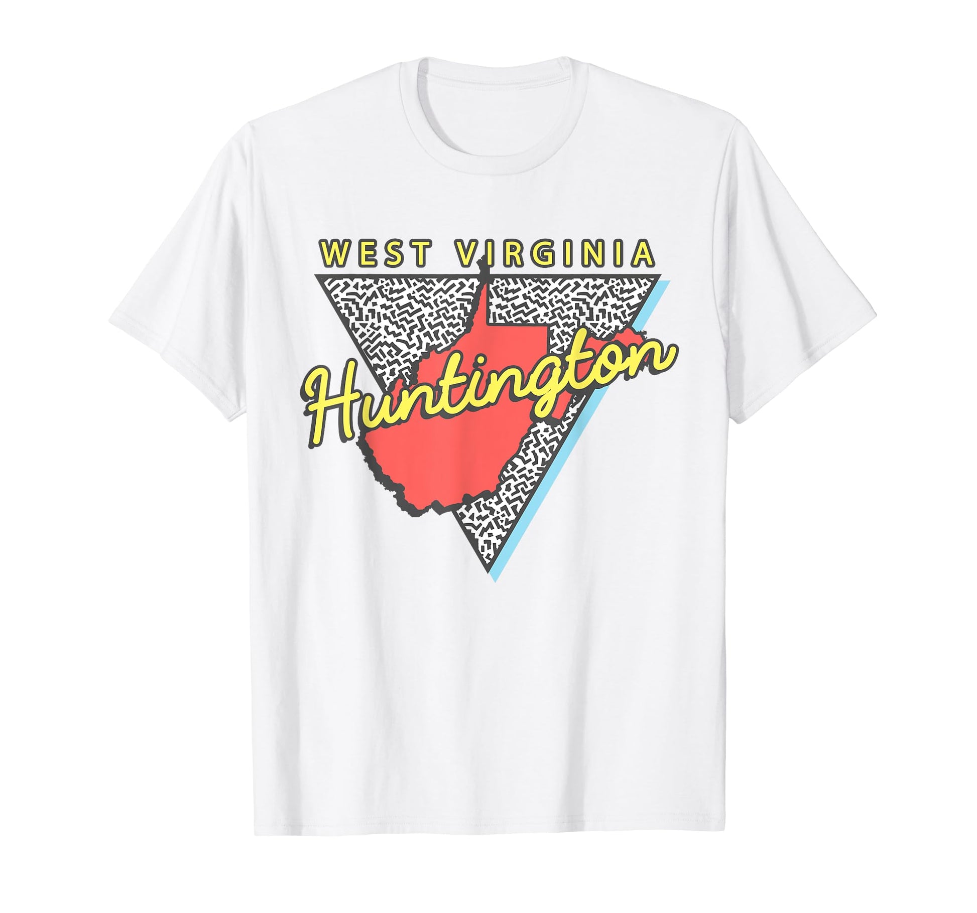 Huntington West Virginia Wv Triangle T-Shirt - Novelty Apparel Men Women - T-Shirt, Sweatshirt, Hoodie