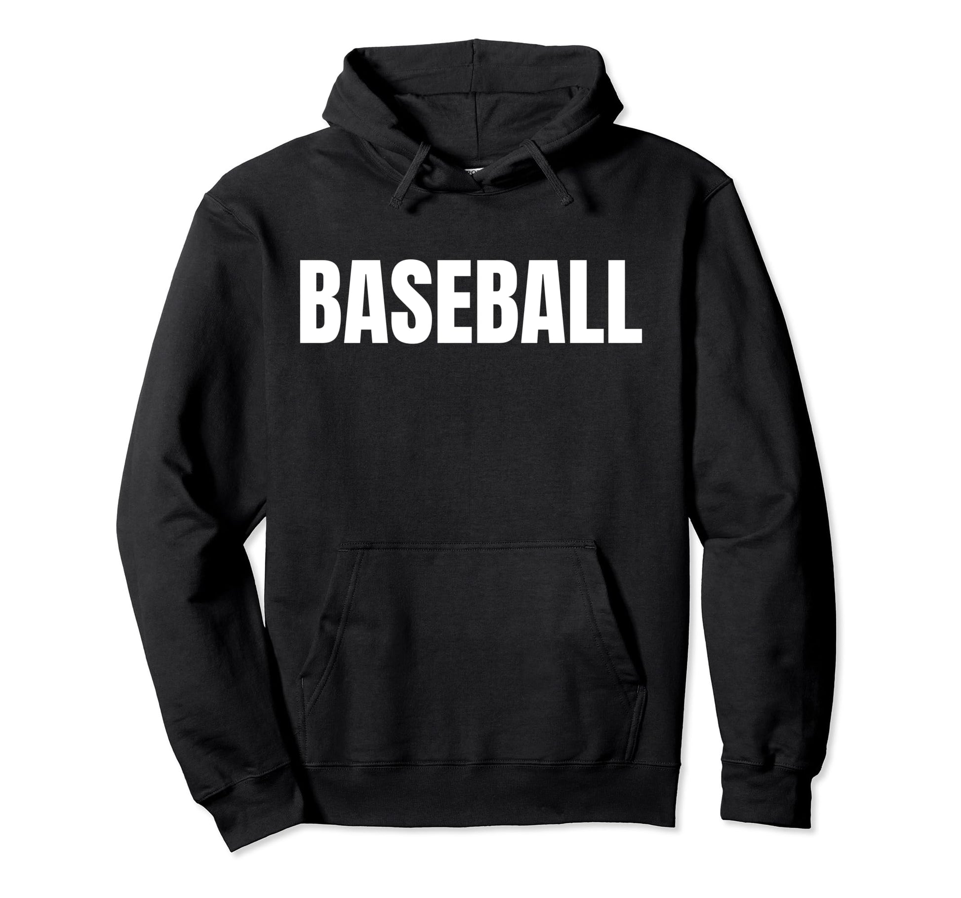 Baseball Funny Word Text Hoodie - Fun Novelty Design for Adults - T-Shirt, Sweatshirt, Hoodie