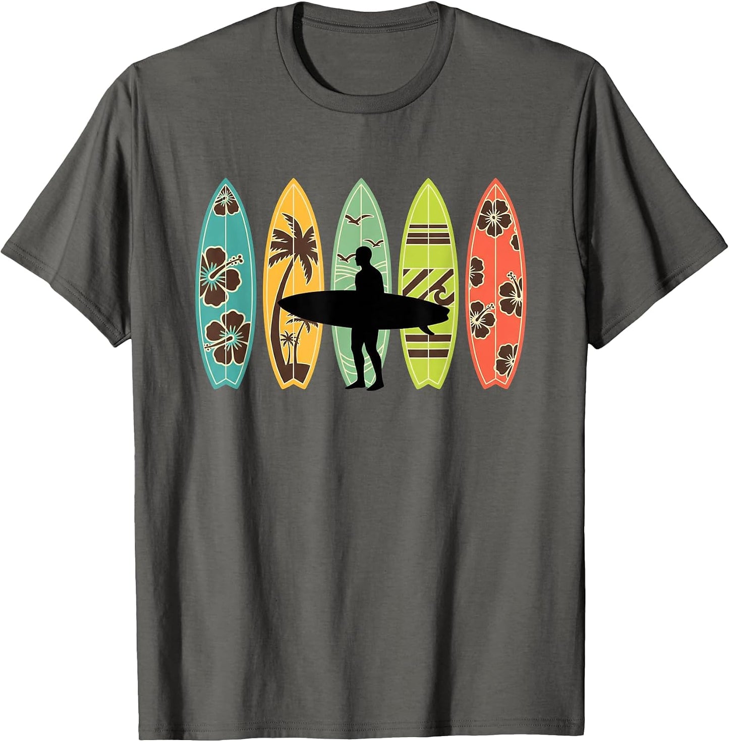 Surfboard Beach Surf Ocean Boards Palm Sea - Adult & Kids T-Shirts, Sweatshirts & Hoodies apparel design preview 1