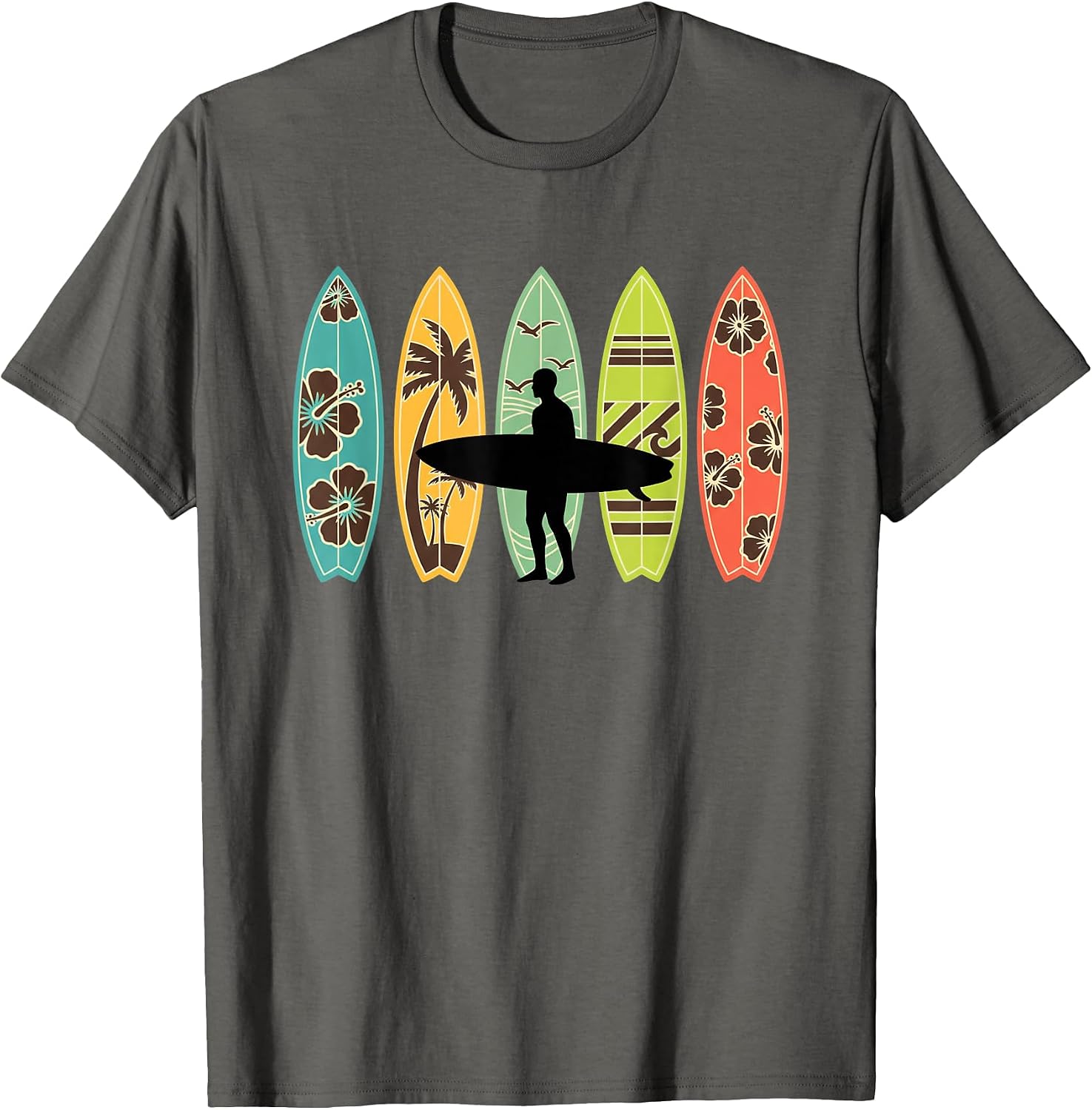 Surfboard Beach Surf Ocean Boards Palm Sea - Adult & Kids T-Shirts, Sweatshirts & Hoodies apparel design preview 1