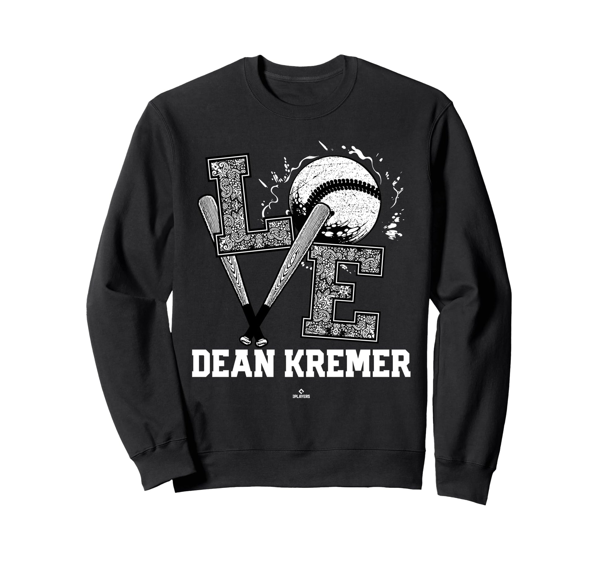 Distressed Baseball Love Dean Kremer Sweatshirt - Custom Art Print Unisex - T-Shirt, Sweatshirt, Hoodie