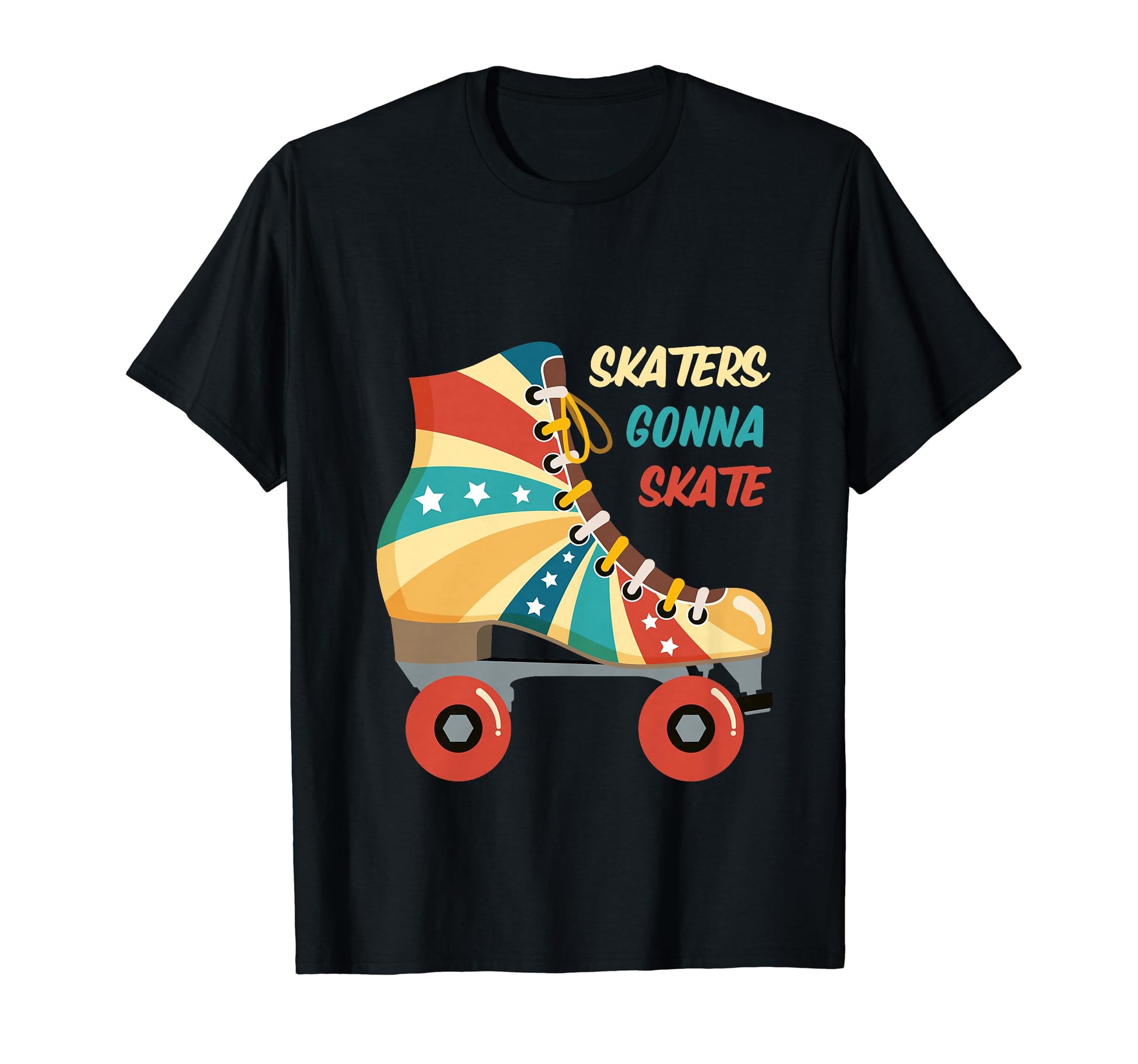 Skaters Gonna Skate Old School Roller T-Shirt - Custom Art Print Unisex - T-Shirt, Sweatshirt, Hoodie