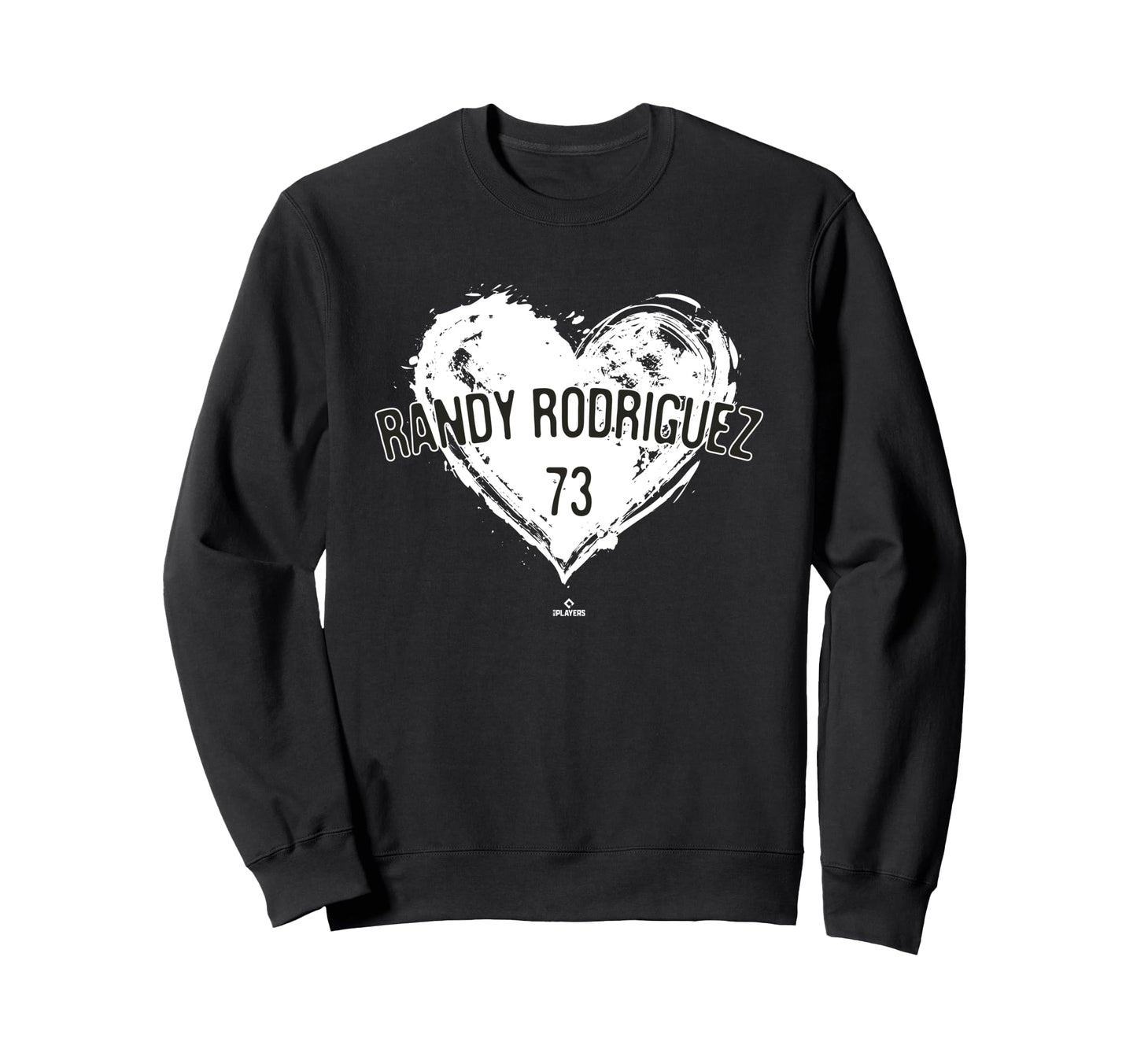 Distressed Heart Randy Rodr Guez Sweatshirt - Custom Art Print Men Women - T-Shirt, Sweatshirt, Hoodie