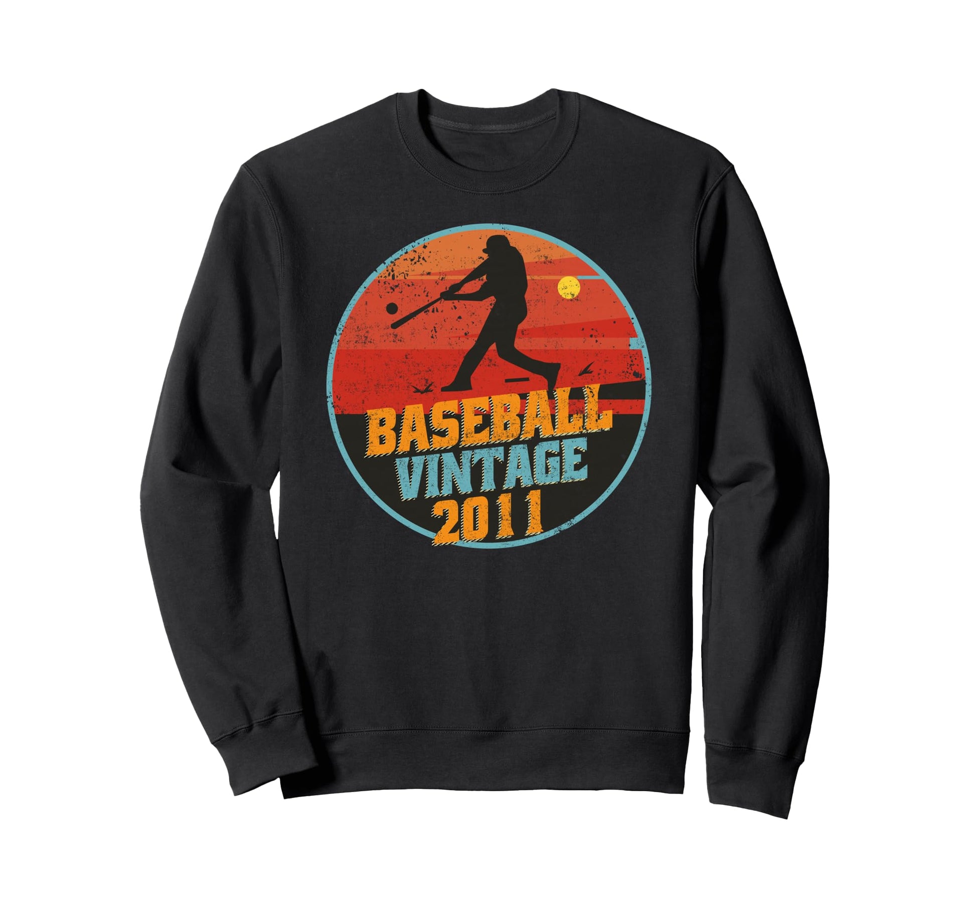 Baseball Player Born 2011 Birthday Sweatshirt - Custom Art Print Men Women - T-Shirt, Sweatshirt, Hoodie